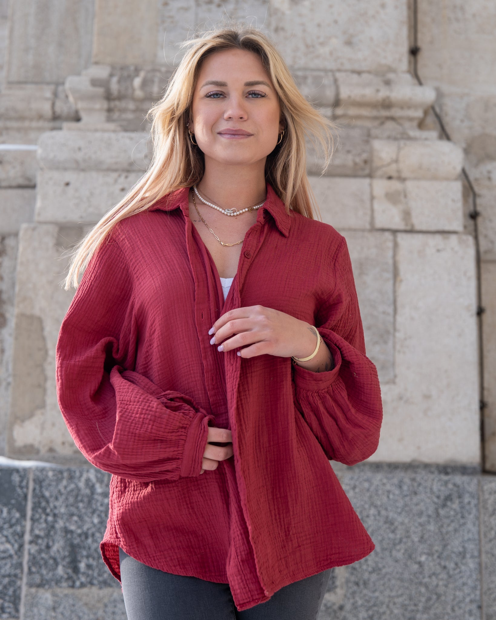 Musselin Bluse | Stella