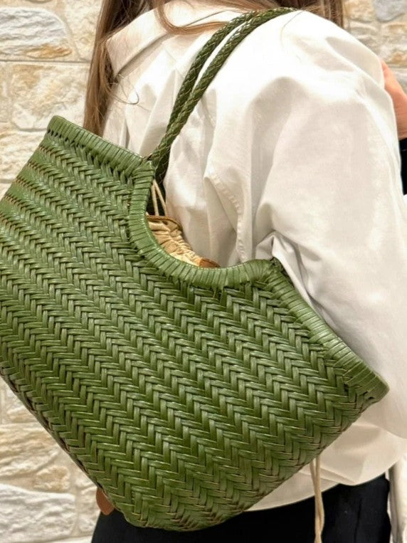 April | Woven Oversized Tote Bag