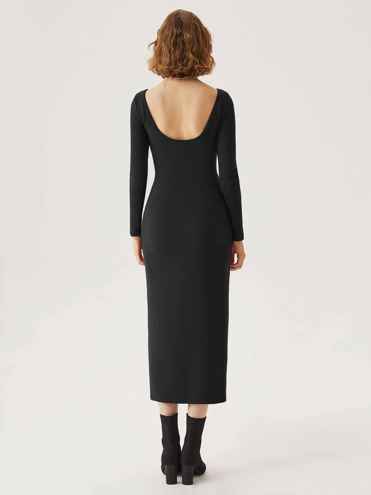 Robe midi Brami à dos ouvert Eco-Mousse®