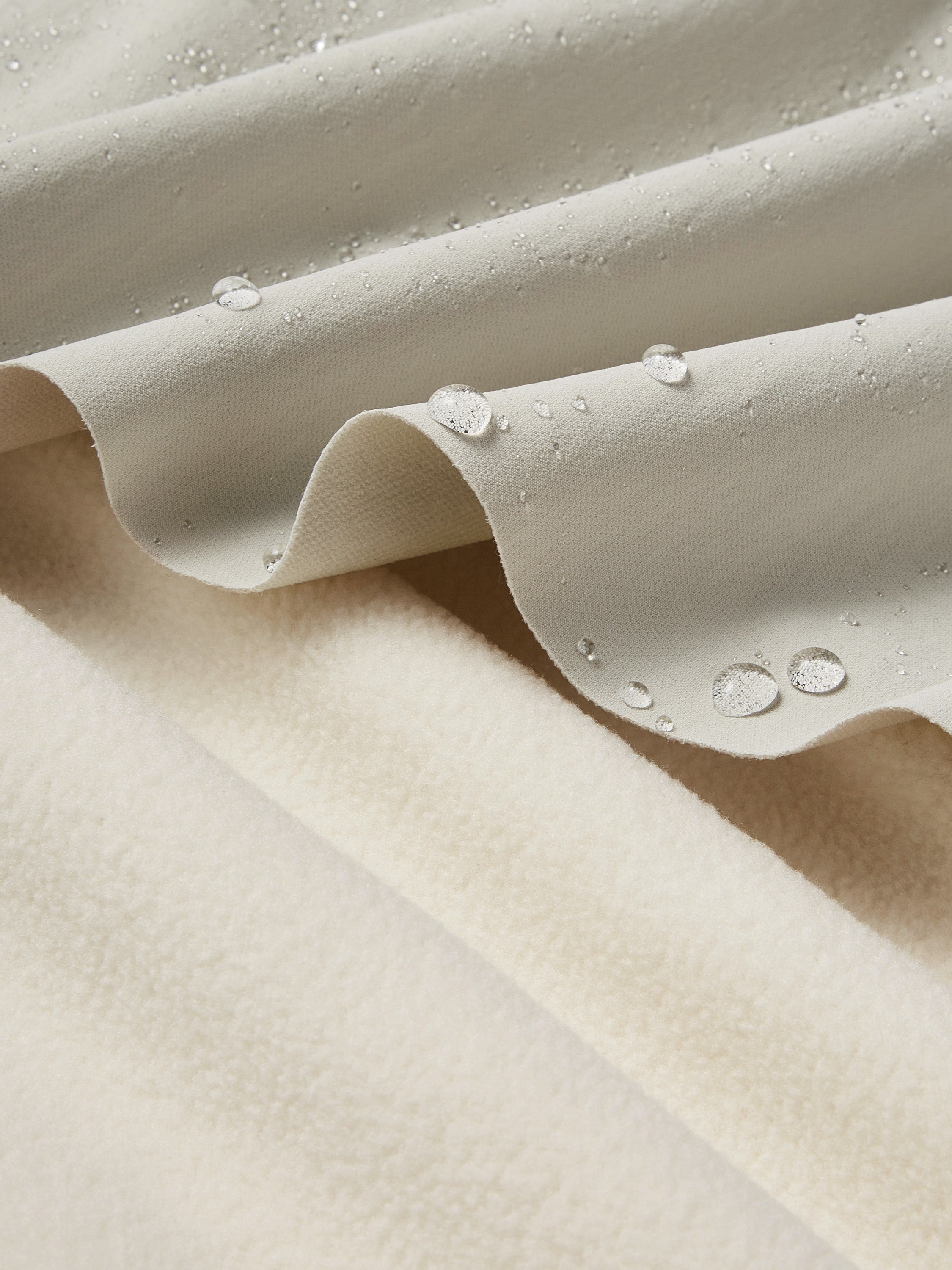 Pantalon à Taille Élastique Doublé en Polaire Imperméable