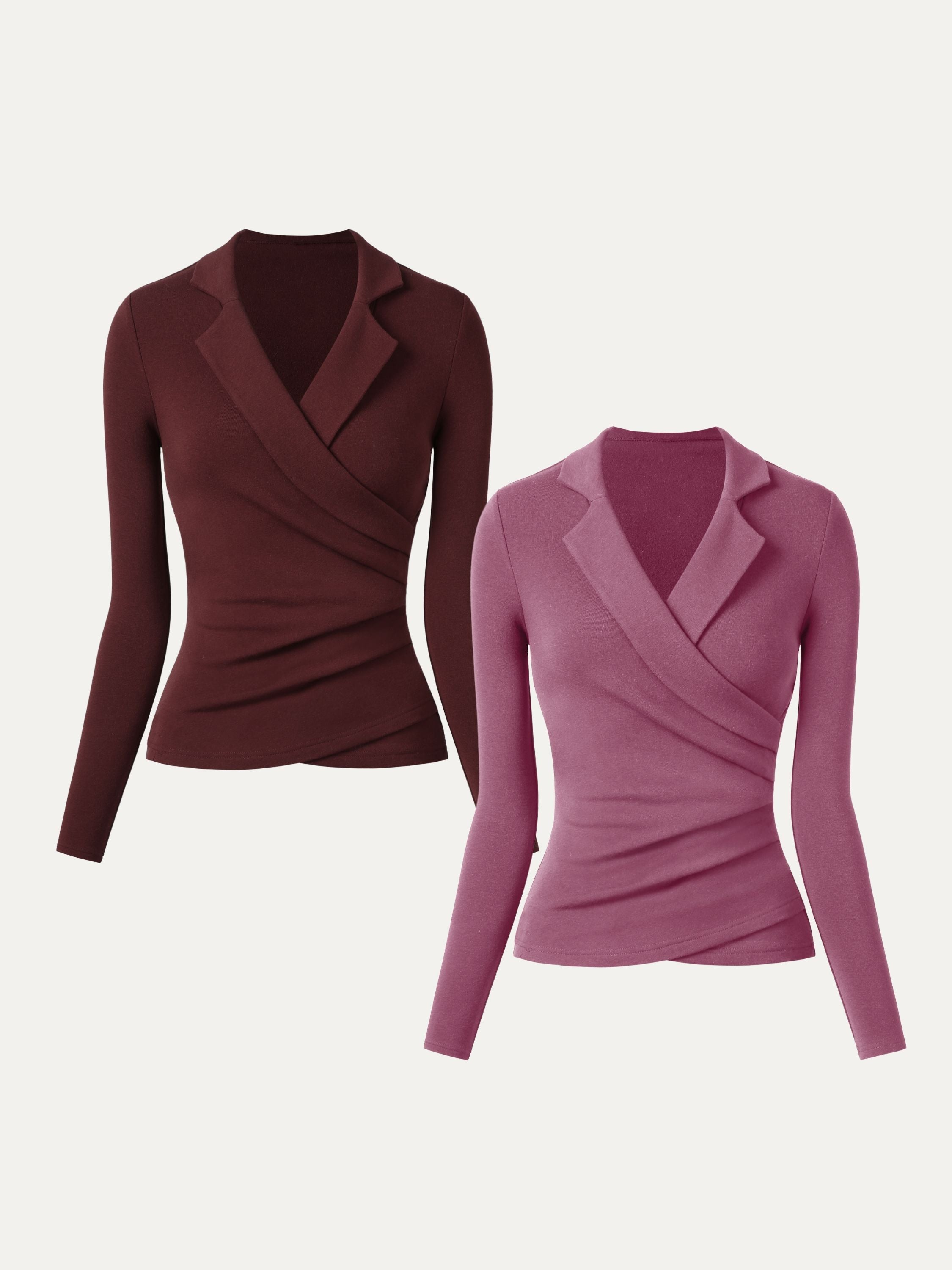 Haut surplice à col Eco-Mousse®3.0