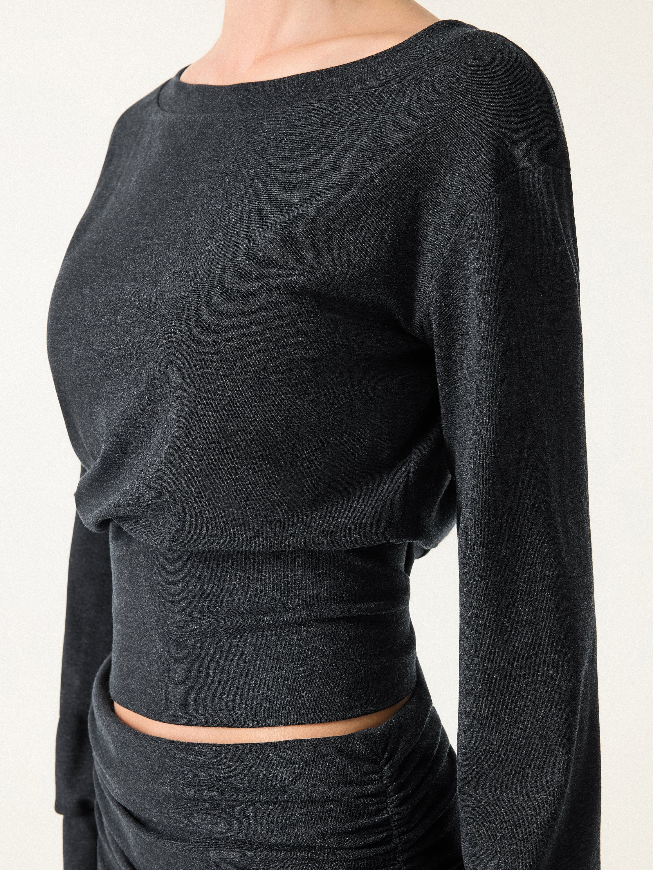 Non-Itchy Wool Blend Boatneck Brami