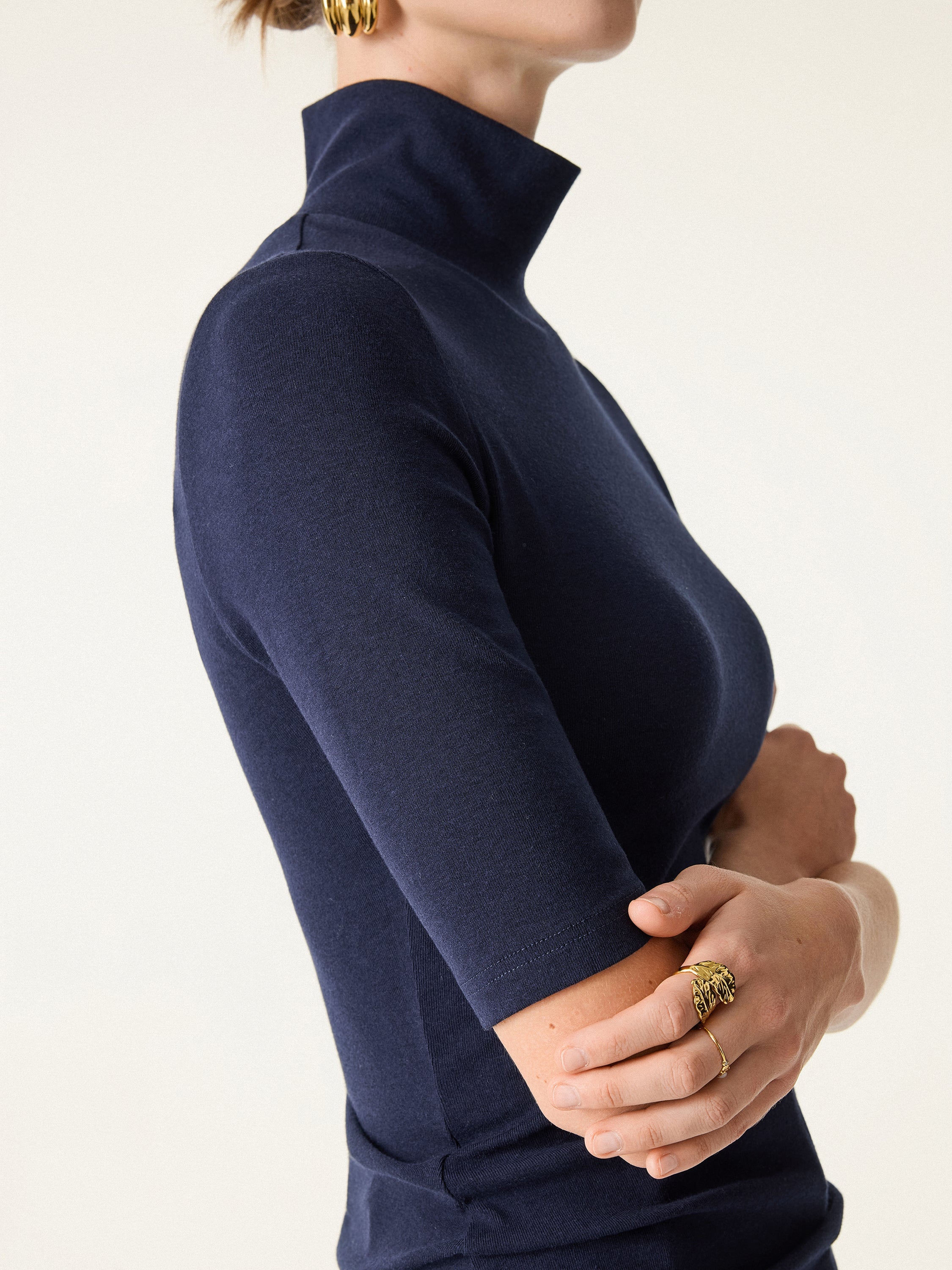 Essential Turtleneck Elbow Length Sleeve Brami