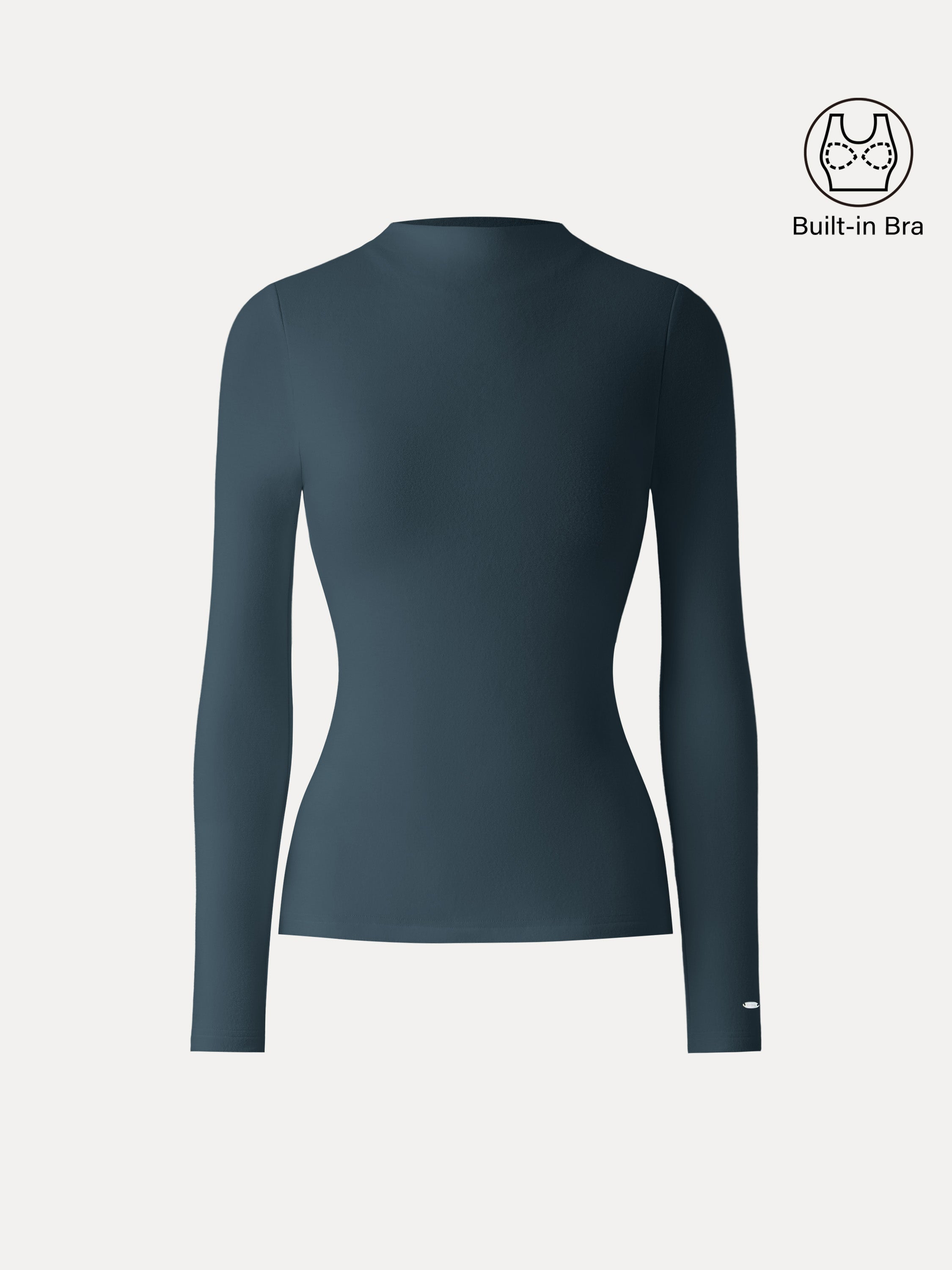 MaxWarm Brushed Mockneck Long Sleeve Brami
