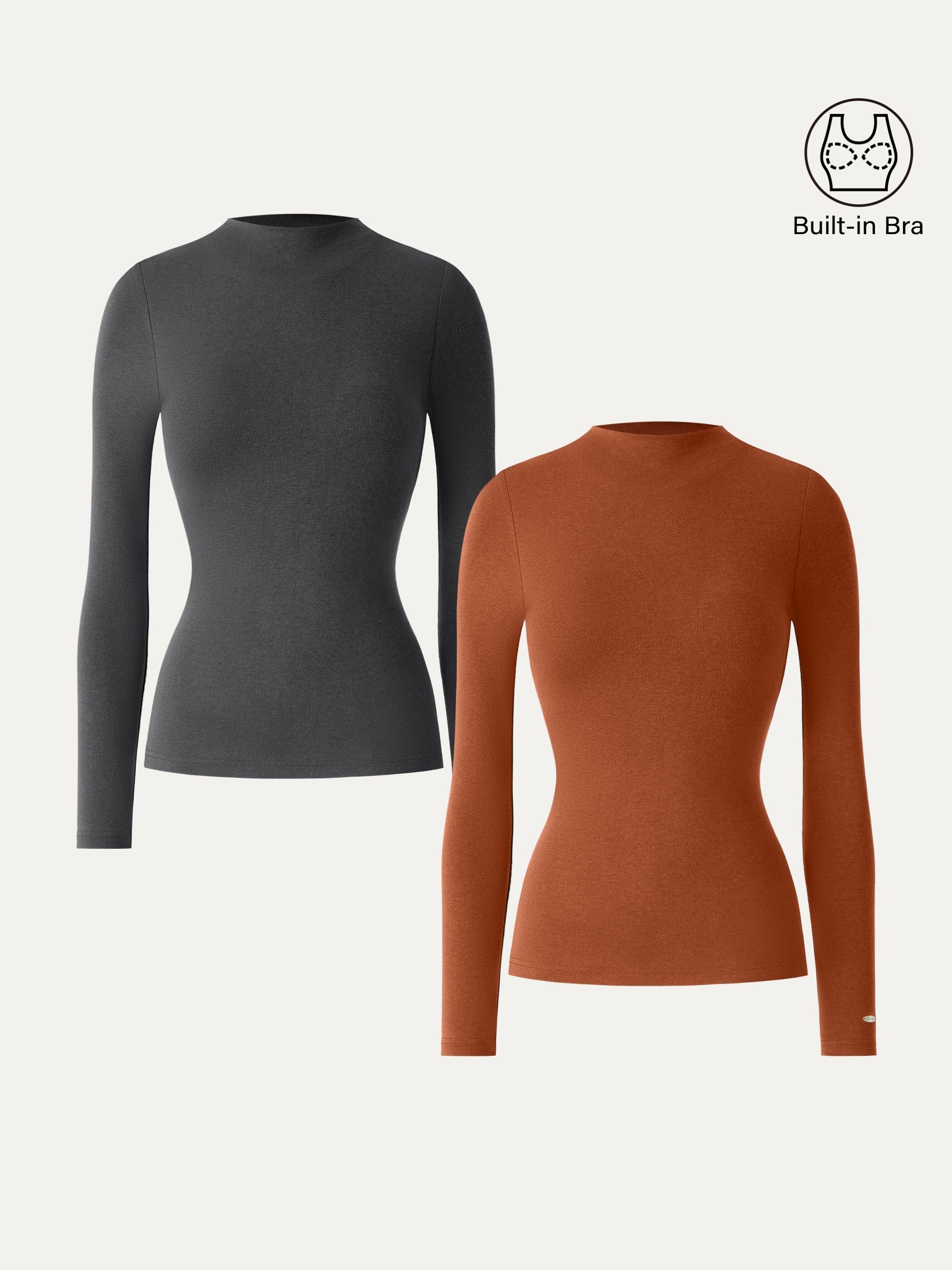 LiteWarm Mockneck Long Sleeve Brami