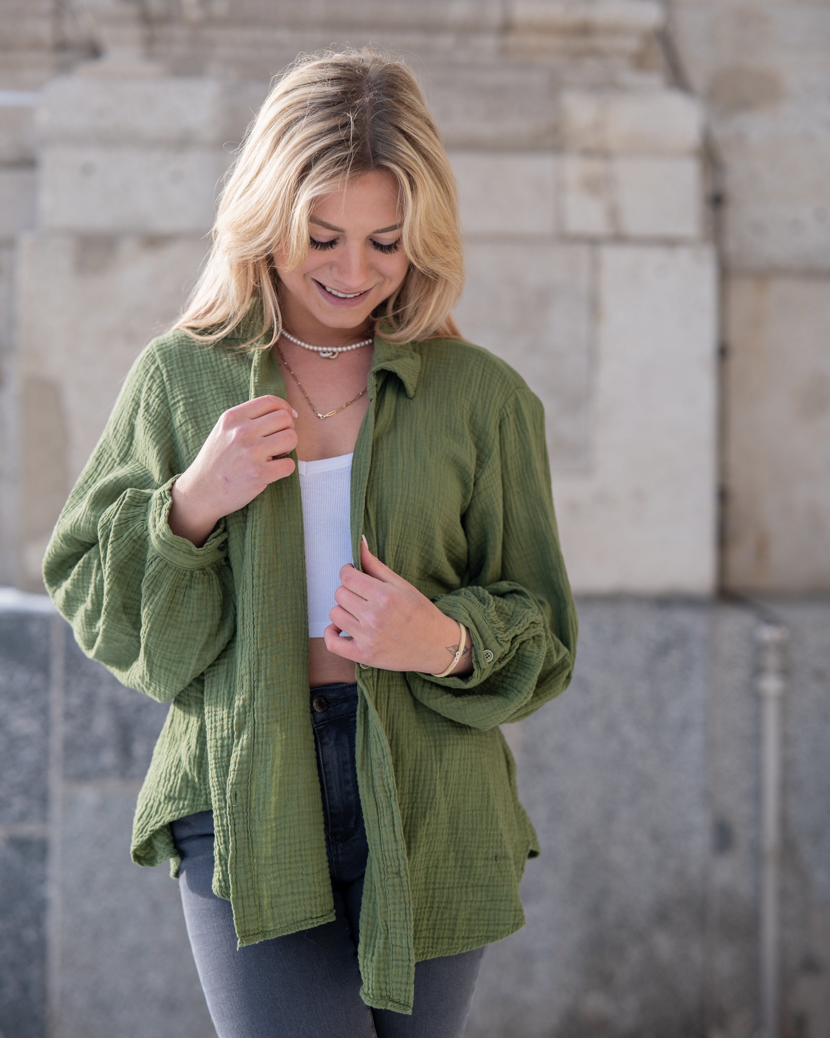 Musselin Bluse | Stella