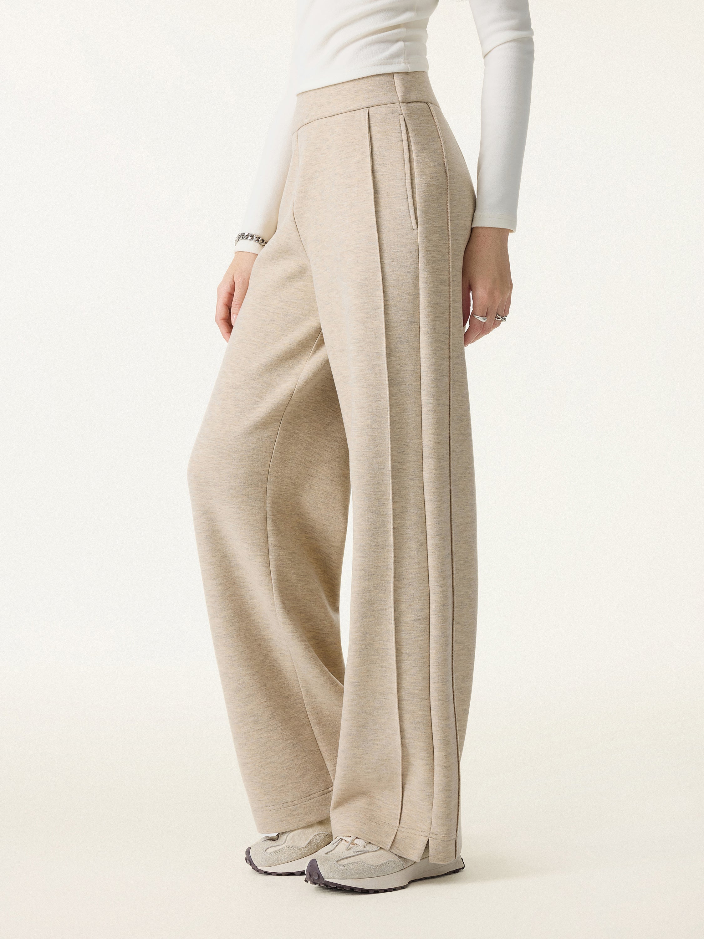 Cozy Warm High Rise Straight Leg Pull-On Pants