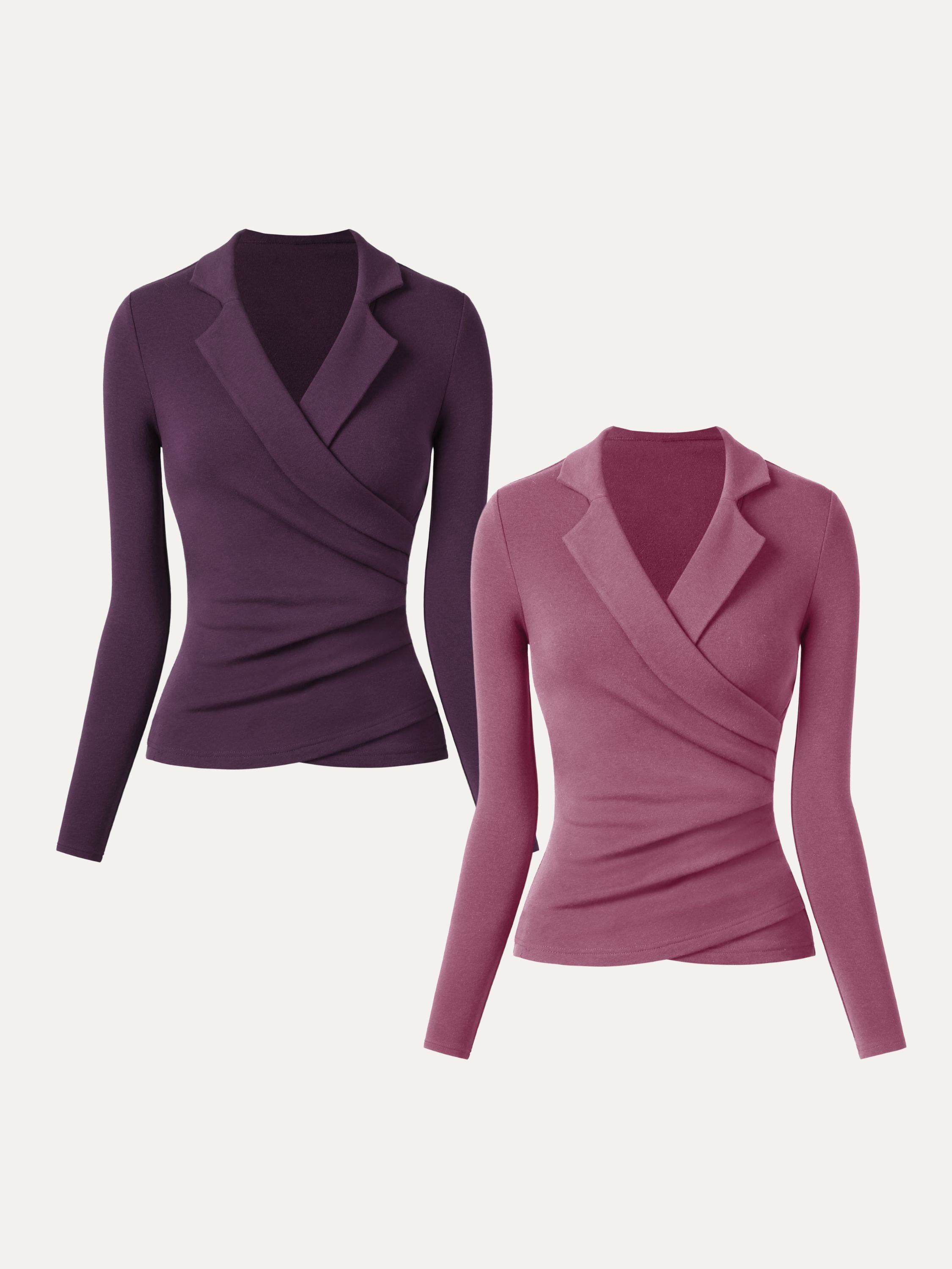 Haut surplice à col Eco-Mousse®3.0