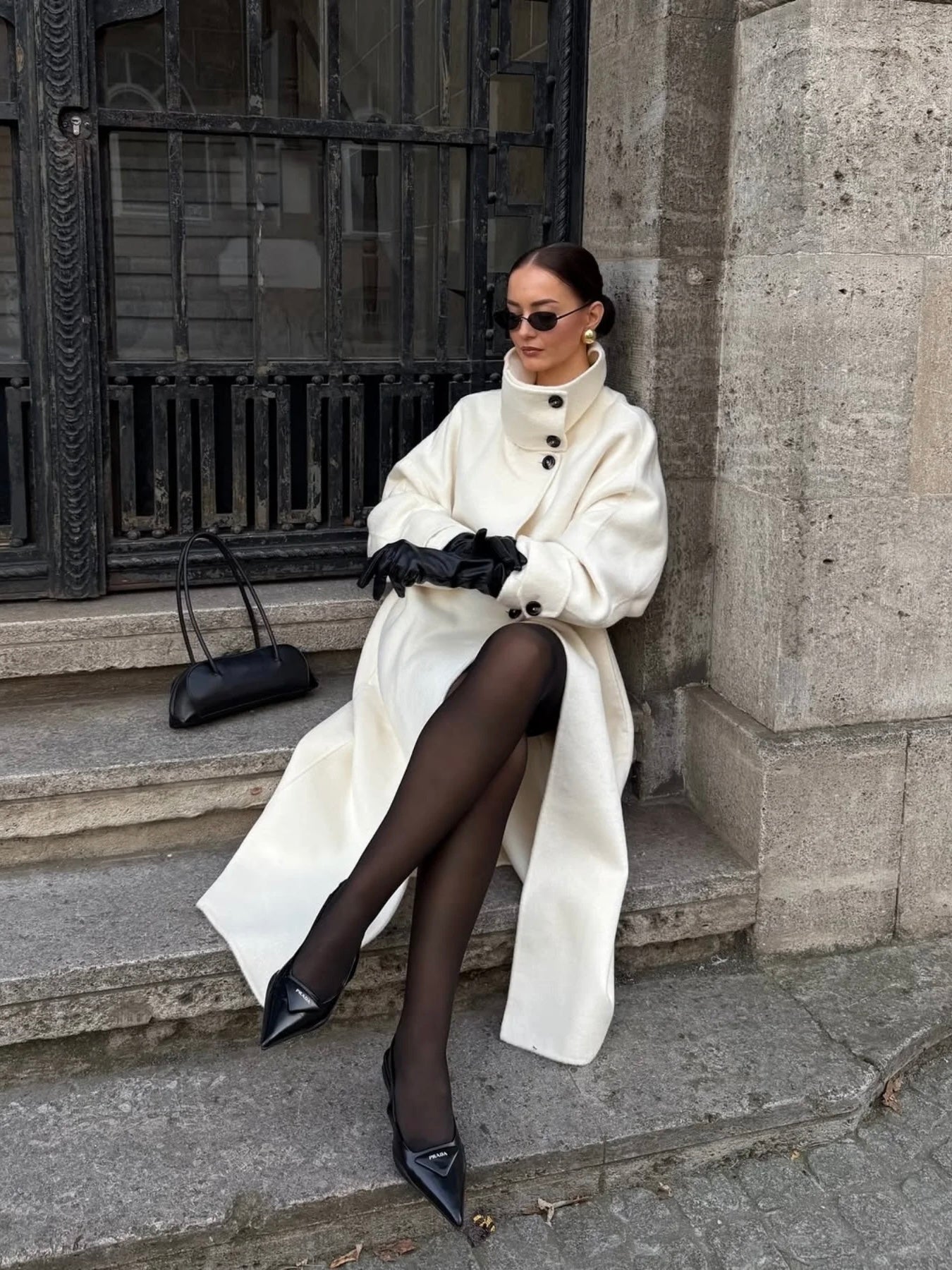 Amaya | Manteau long élégant à col montant