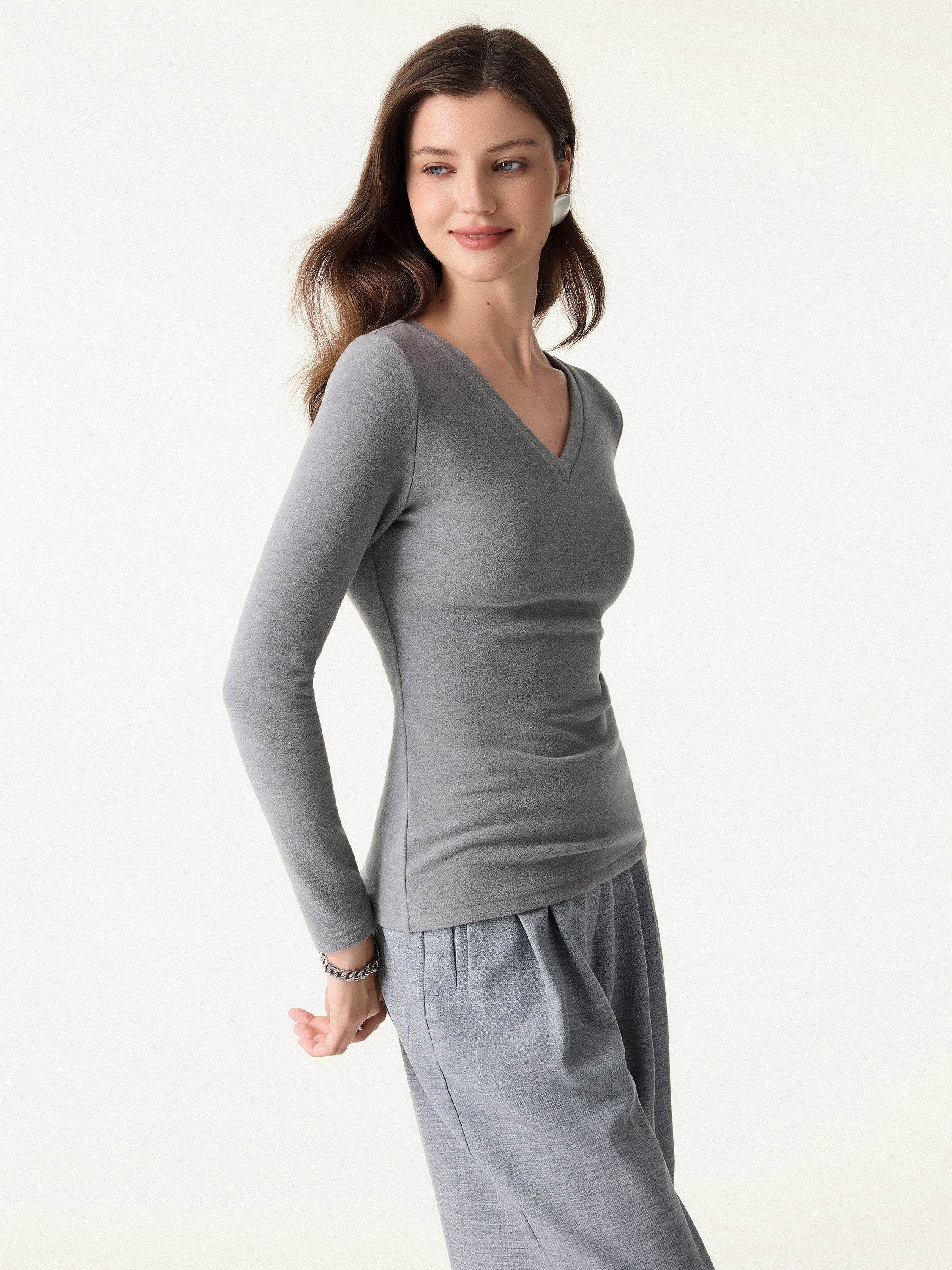 MaxWarm V-Neck Long Sleeve Brami