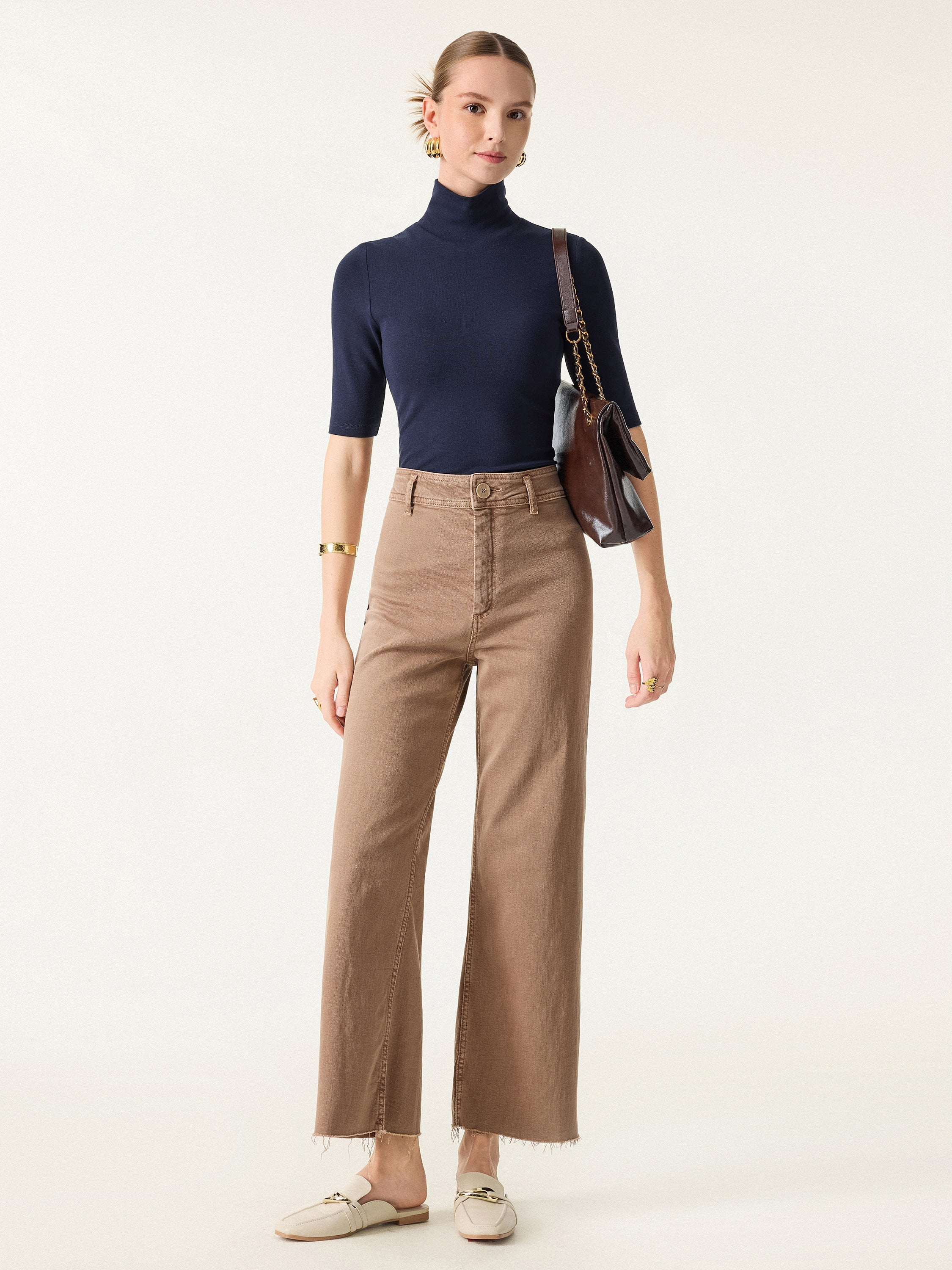 Essential Turtleneck Elbow Length Sleeve Brami