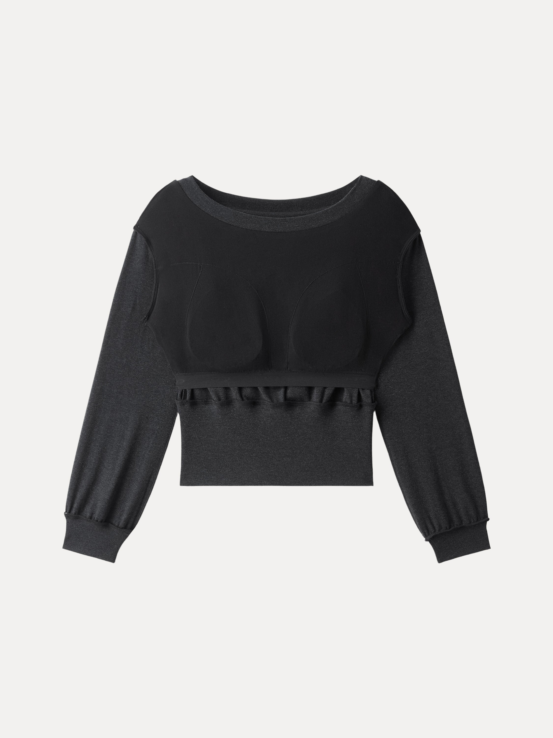 Non-Itchy Wool Blend Boatneck Brami