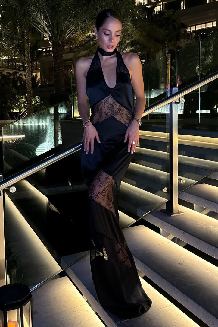 Mira | Spitzen-Maxikleid