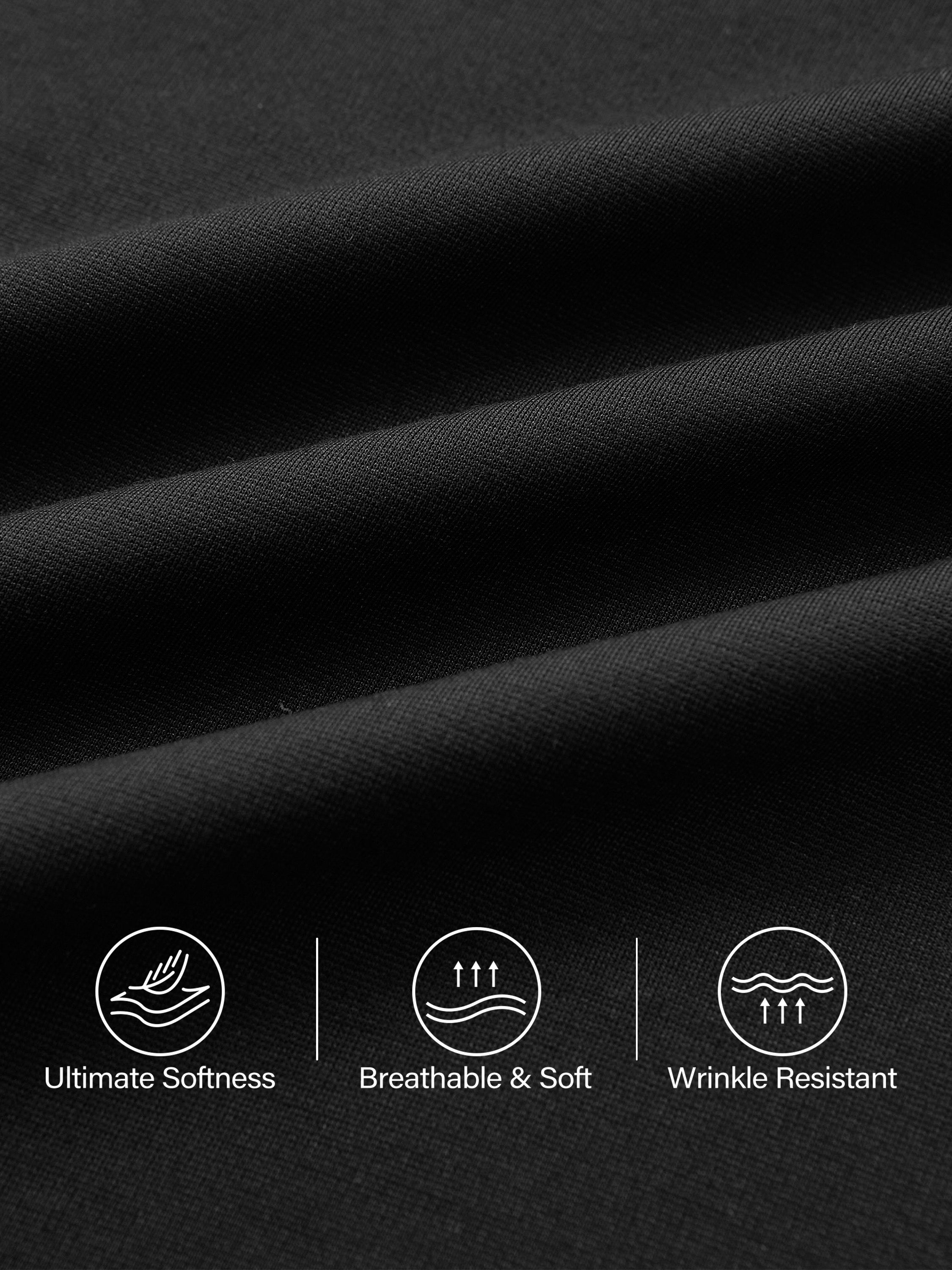 Drapey Bamboo Ponte Mid Rise Wide Leg Trouser with Pockets