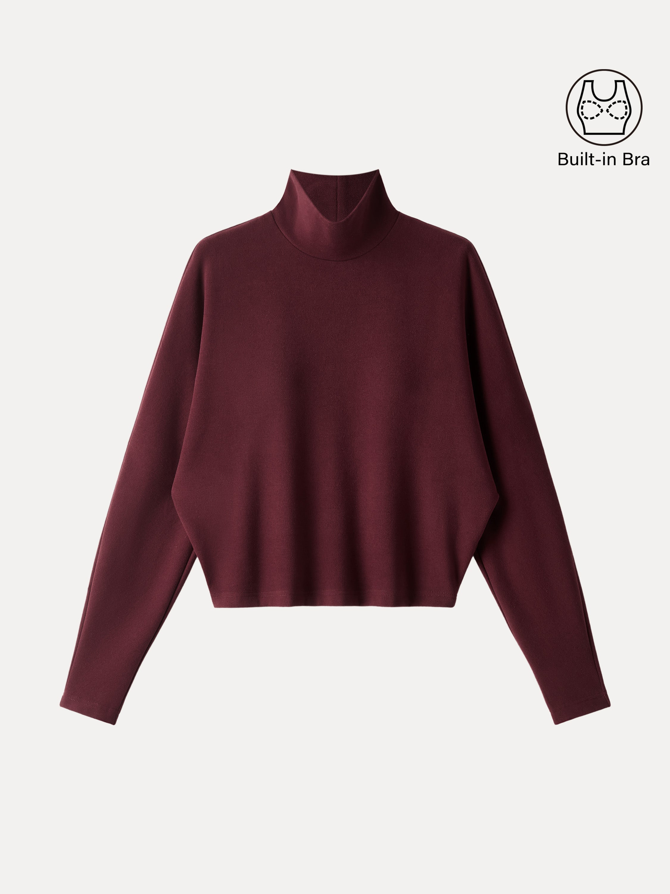 Cozy Warm Turtleneck Batwing Sleeve Brami