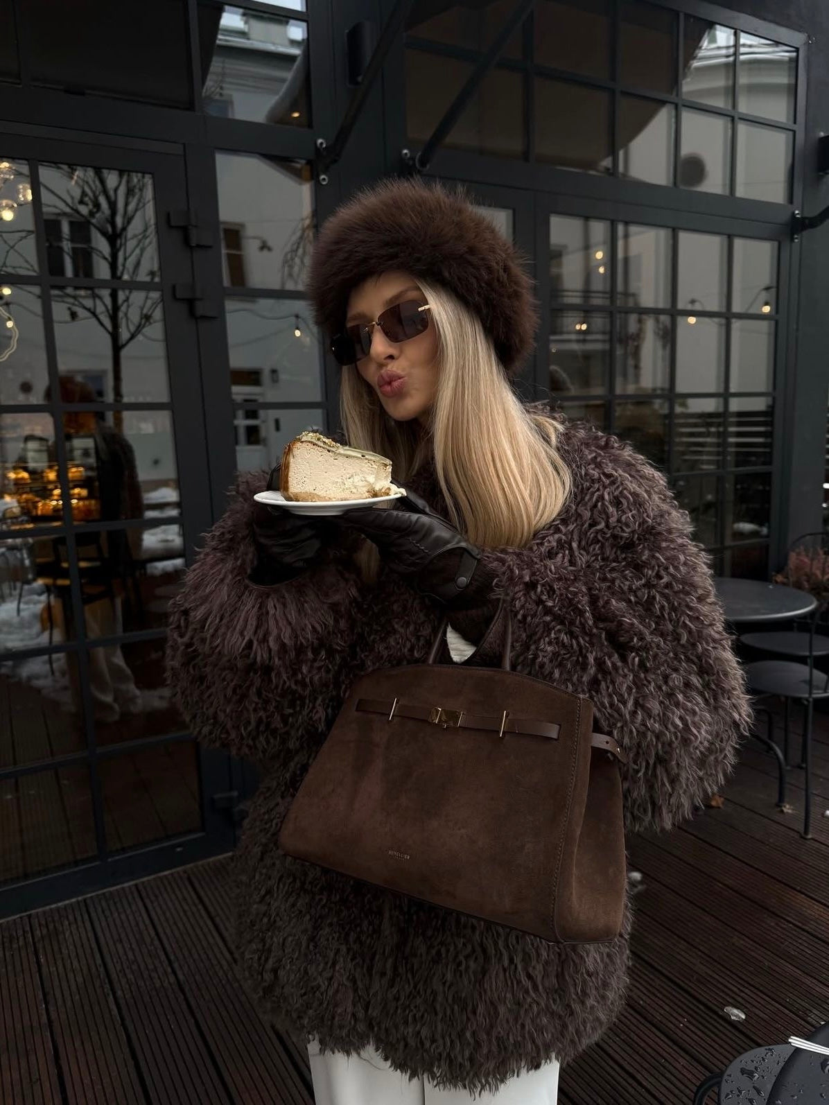 Hana | Veste tendance en fausse fourrure