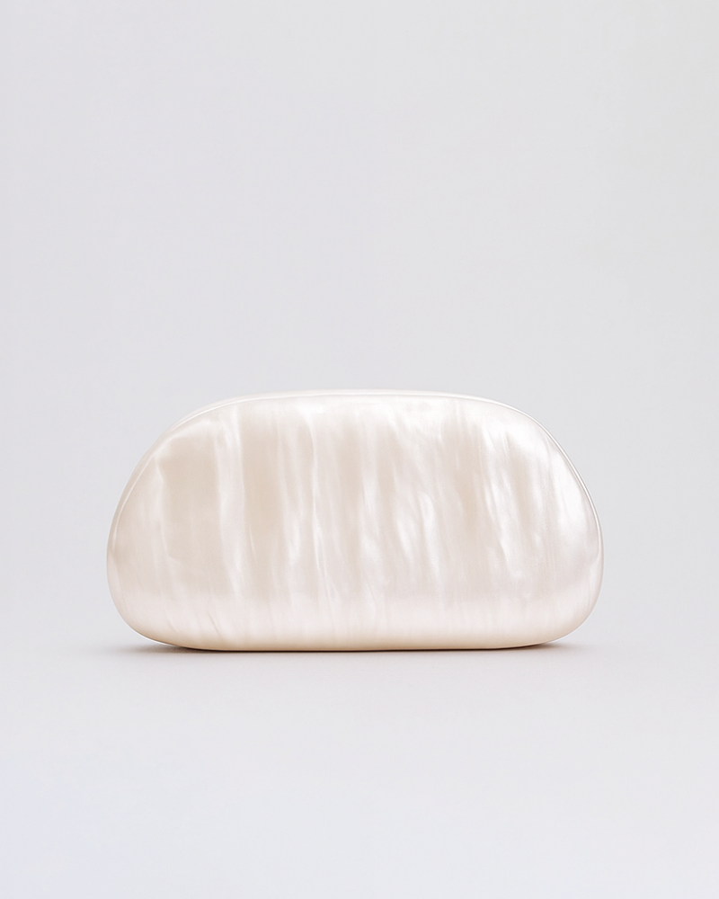 Sculptural Pearl Clutch