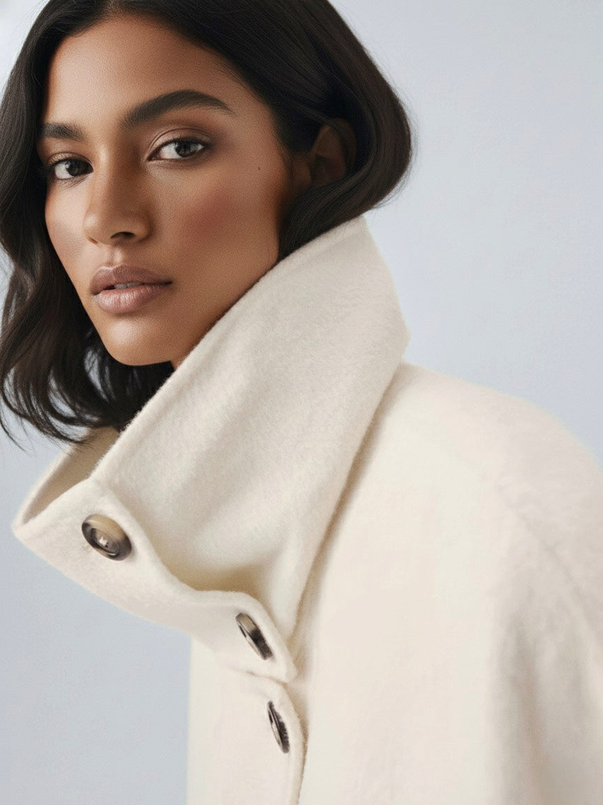 Amaya | Manteau long élégant à col montant