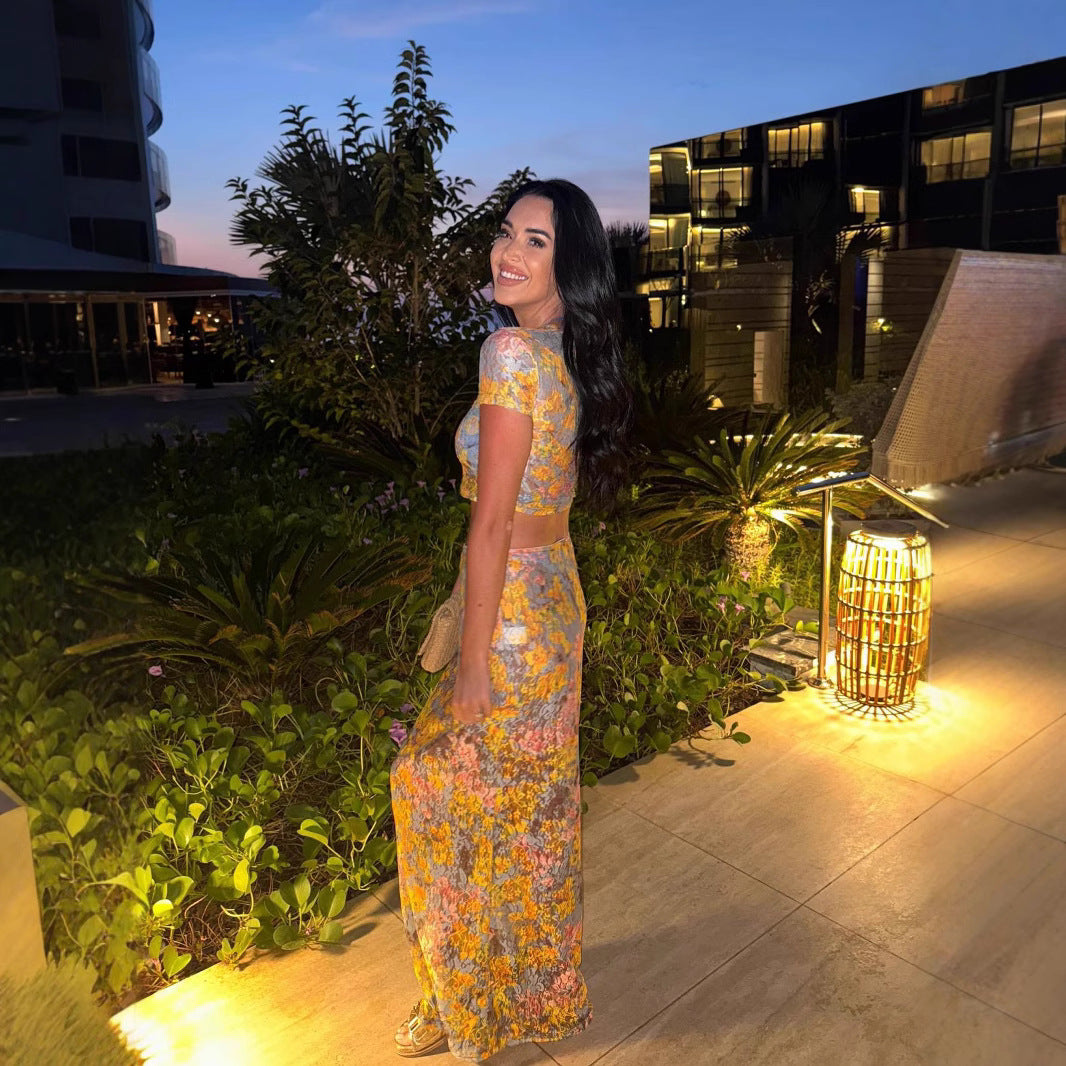 Amaris | Zweiteiliges Set mit Blumenmuster