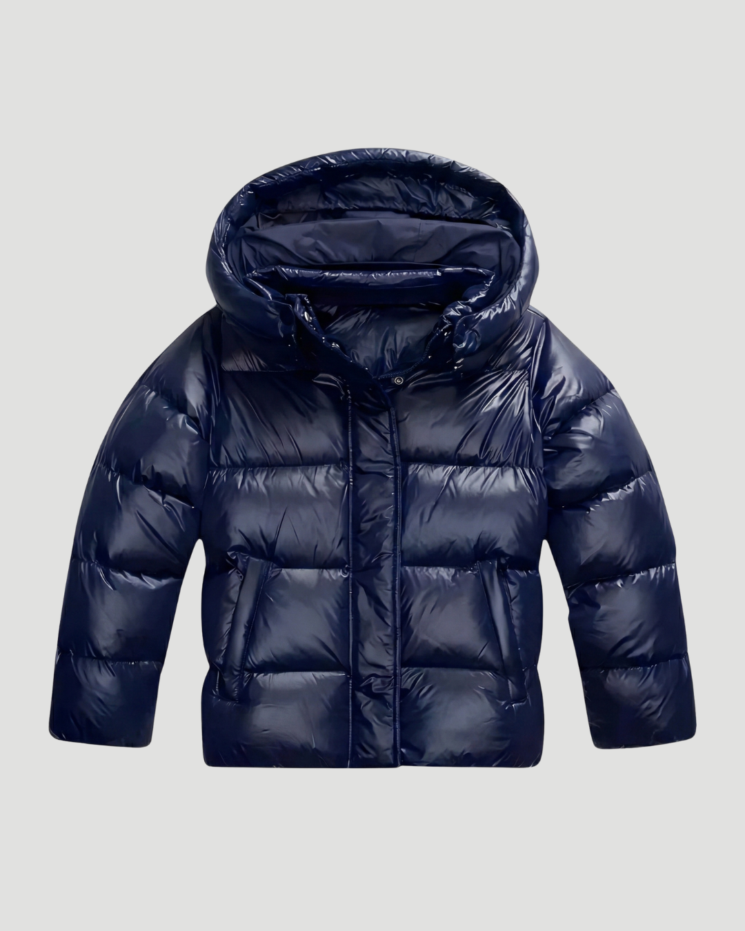 Copenhague | Doudoune à capuche brillante