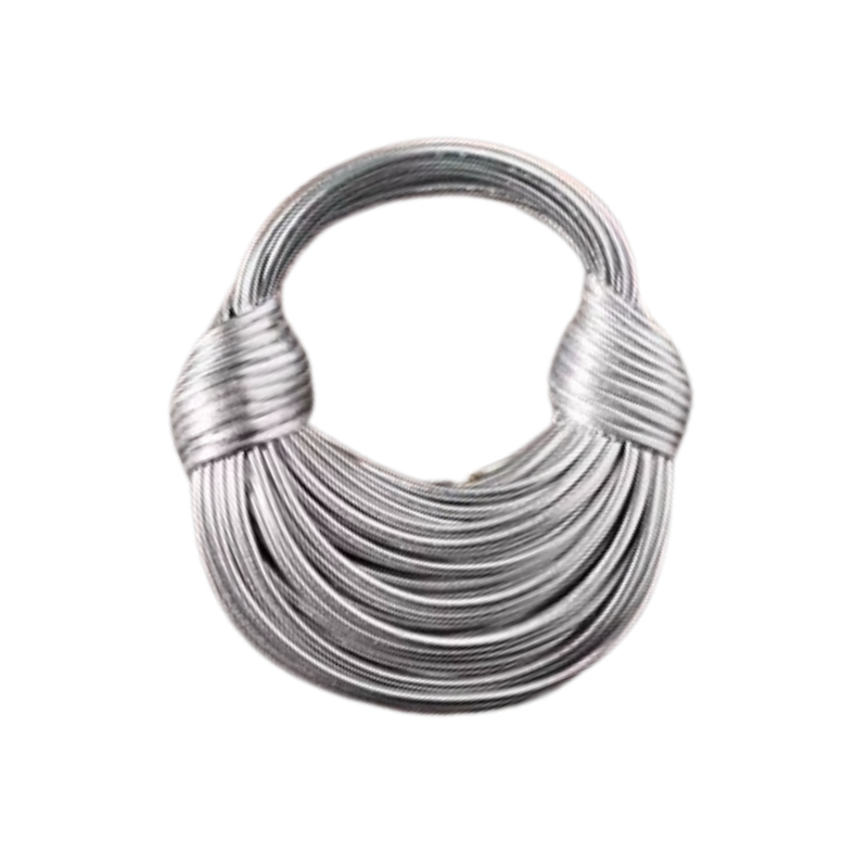 Pochette structurée spirale dorée