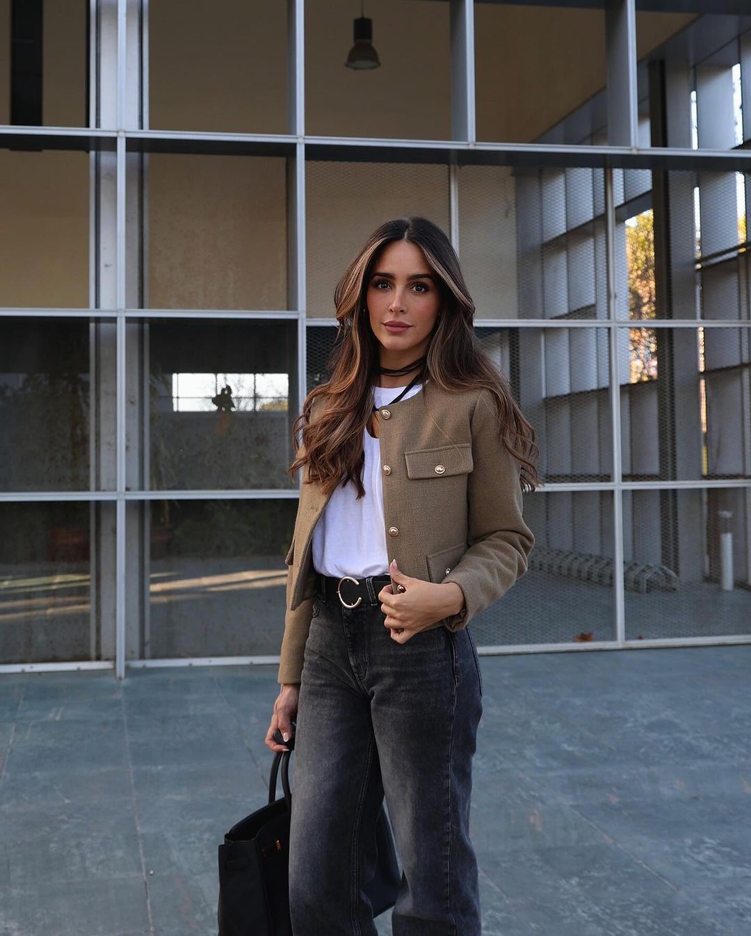 SIENA | Kurze Vintage-Jacke aus Kunstleder