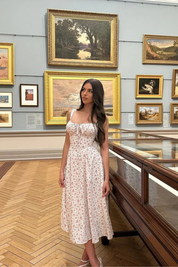 Meredith | Midi-Kleid mit Korsett