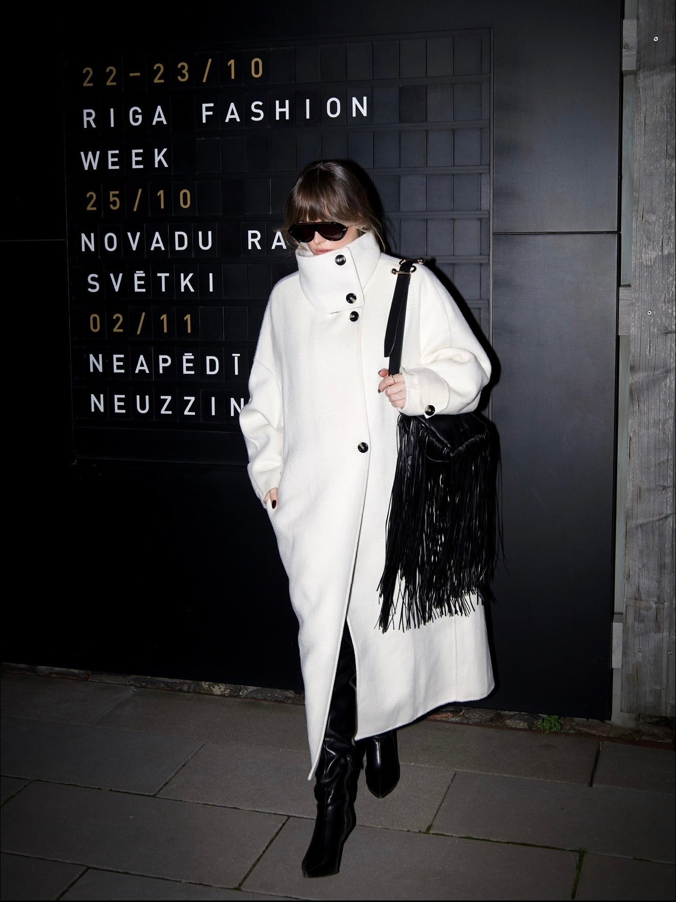 Amaya | Manteau long élégant à col montant