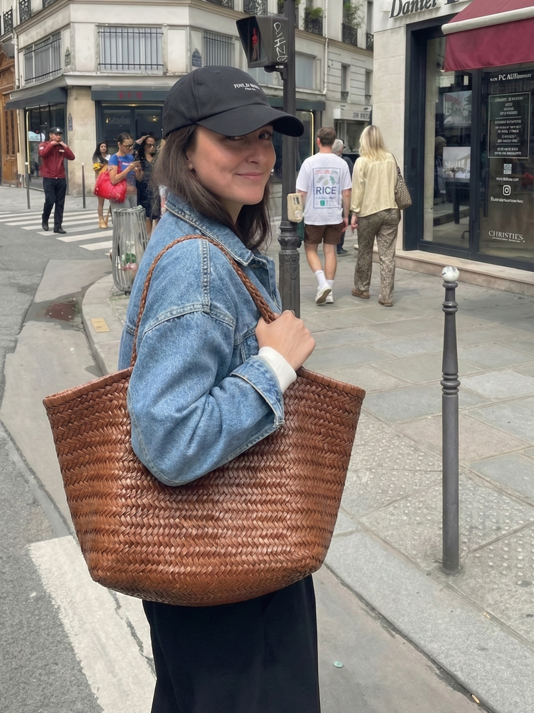 April | Woven Oversized Tote Bag