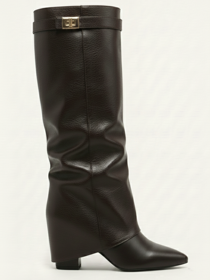 Leeds | Soft tall faux leather boots