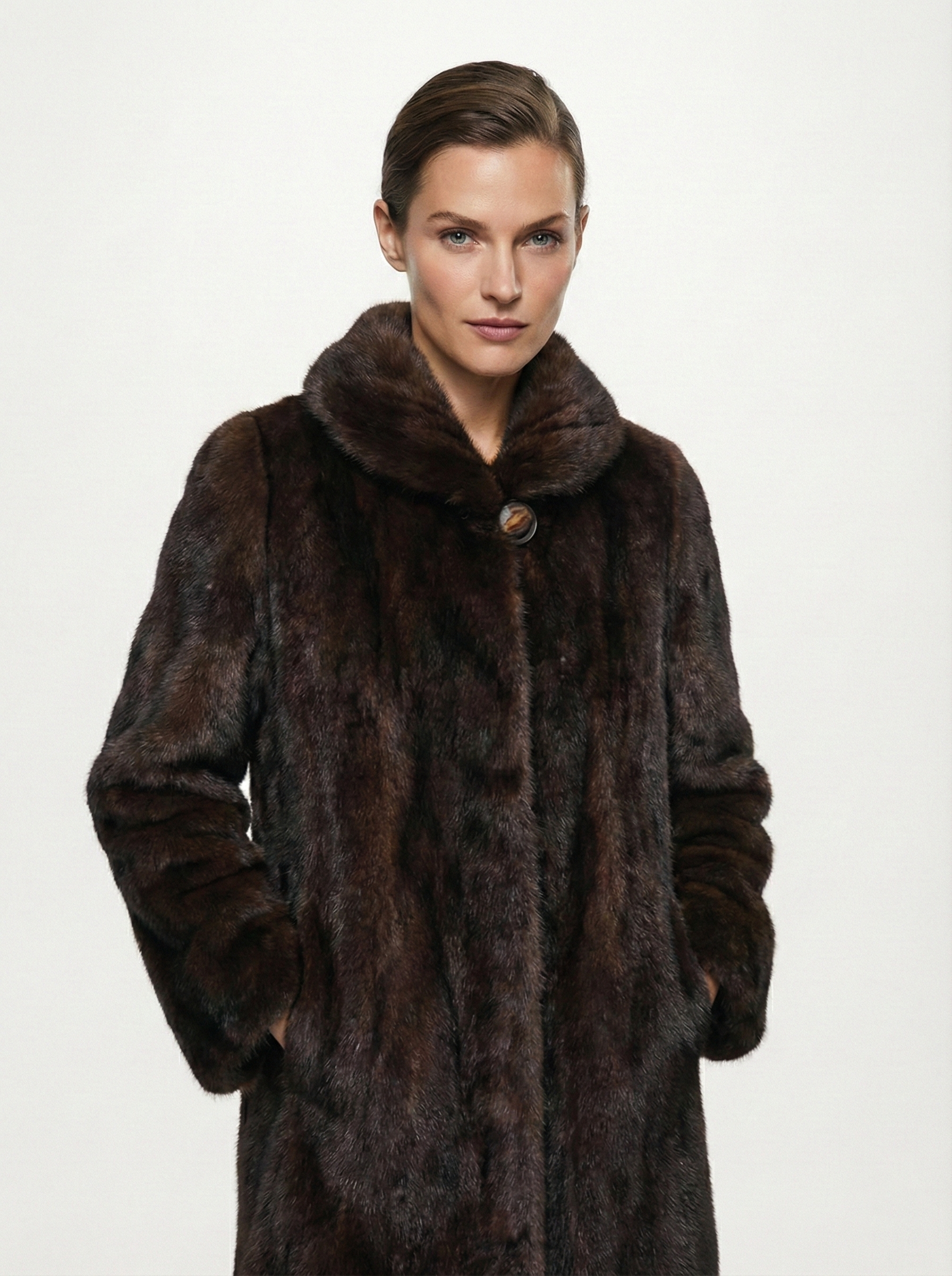 Scarlet | Manteau maxi en fausse fourrure