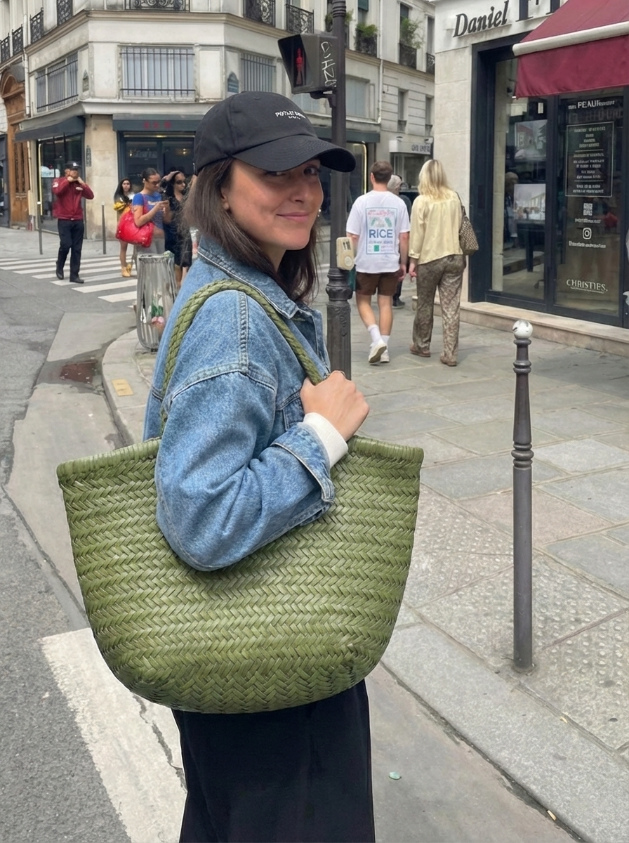 April | Woven Oversized Tote Bag