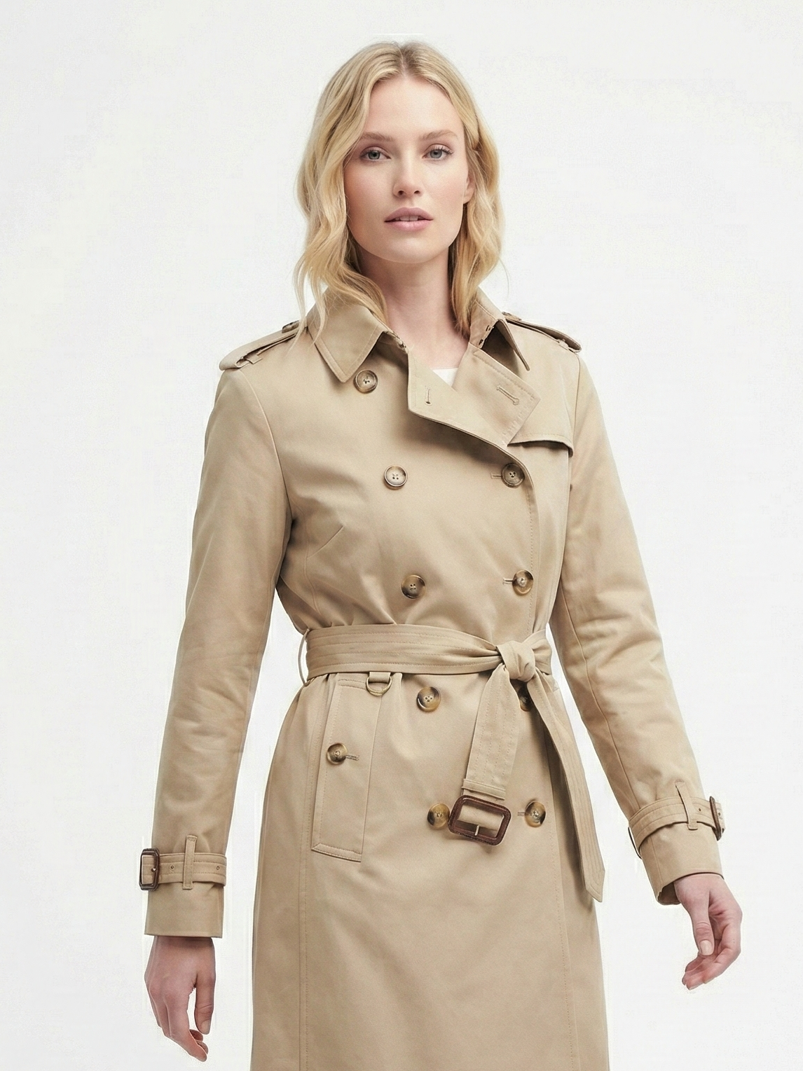 Letifen | Trench-coat croisé ceinturé