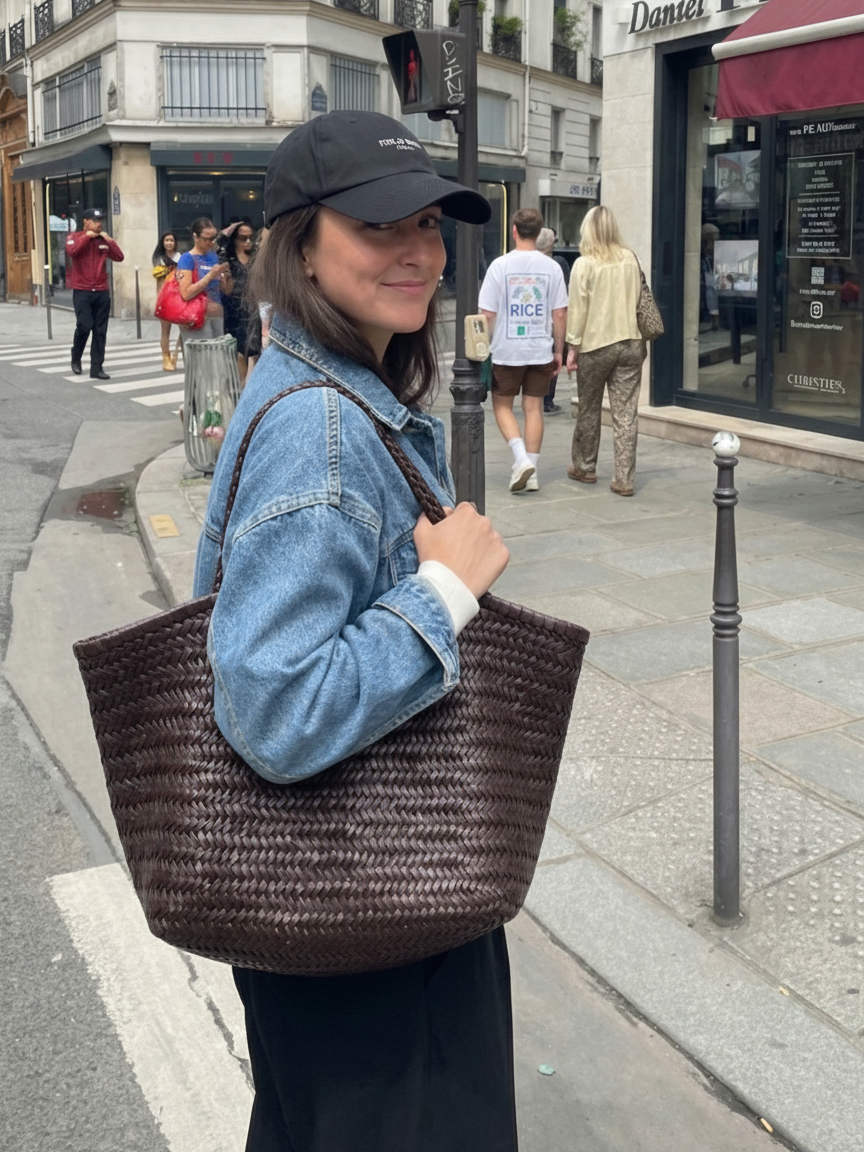 April | Woven Oversized Tote Bag