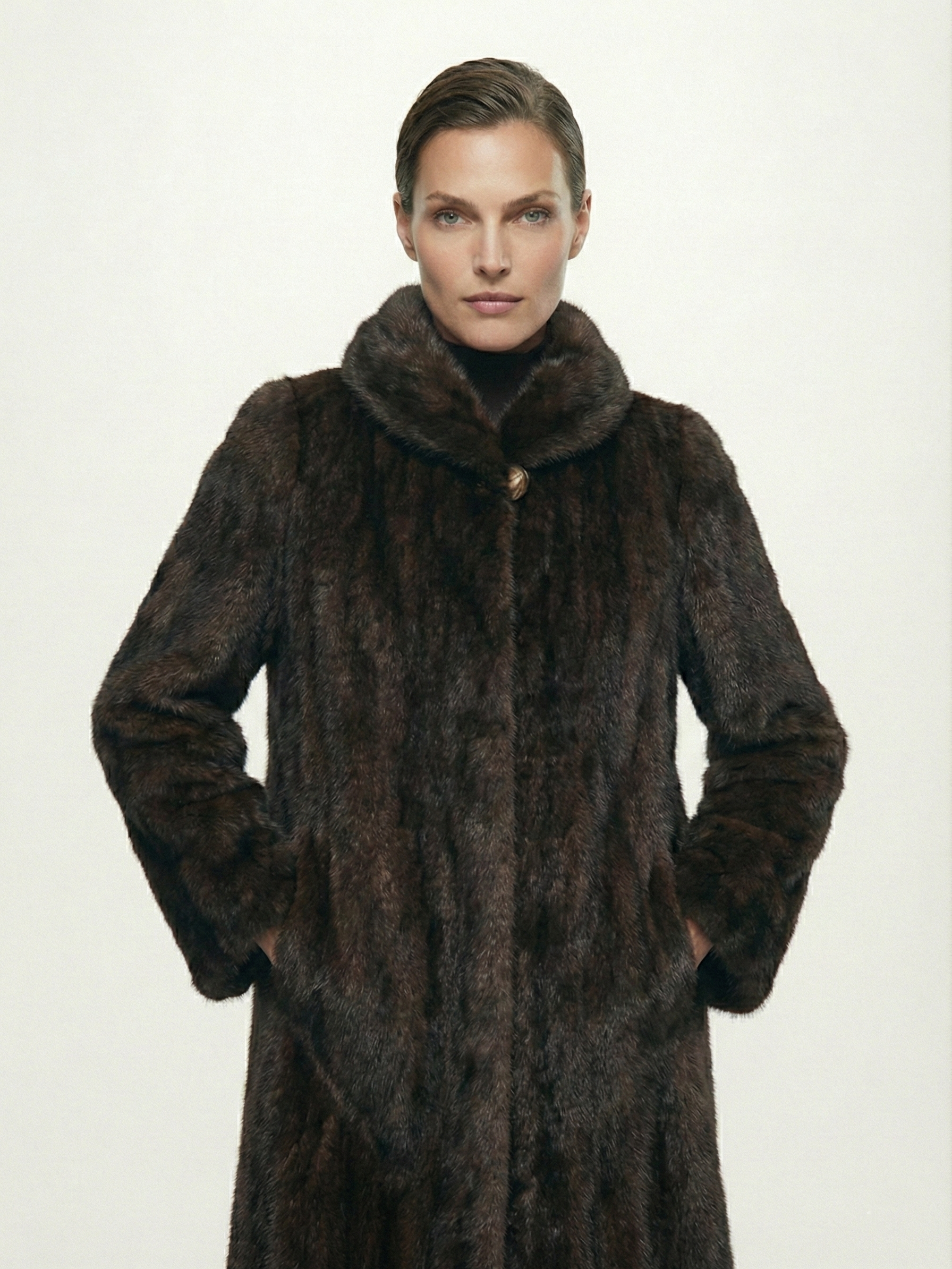 Scarlet | Manteau maxi en fausse fourrure