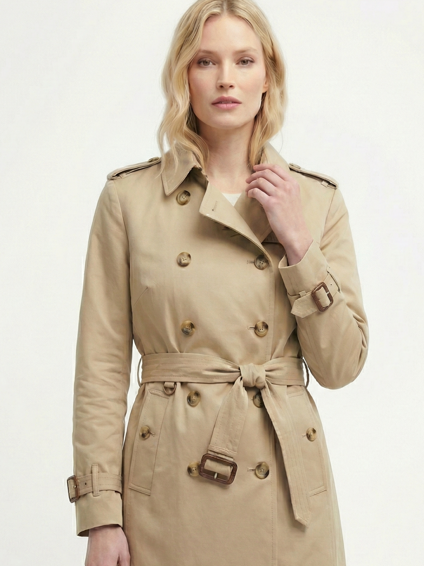 Letifen | Trench-coat croisé ceinturé
