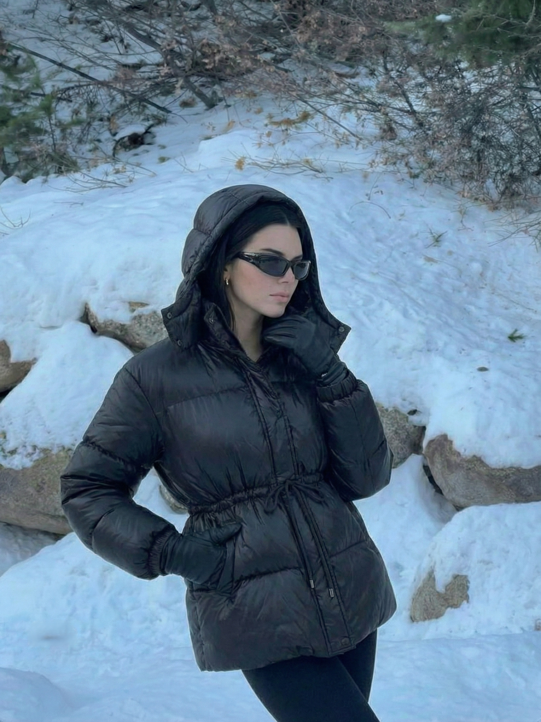 Maggie | Doudoune ceinturée à col montant