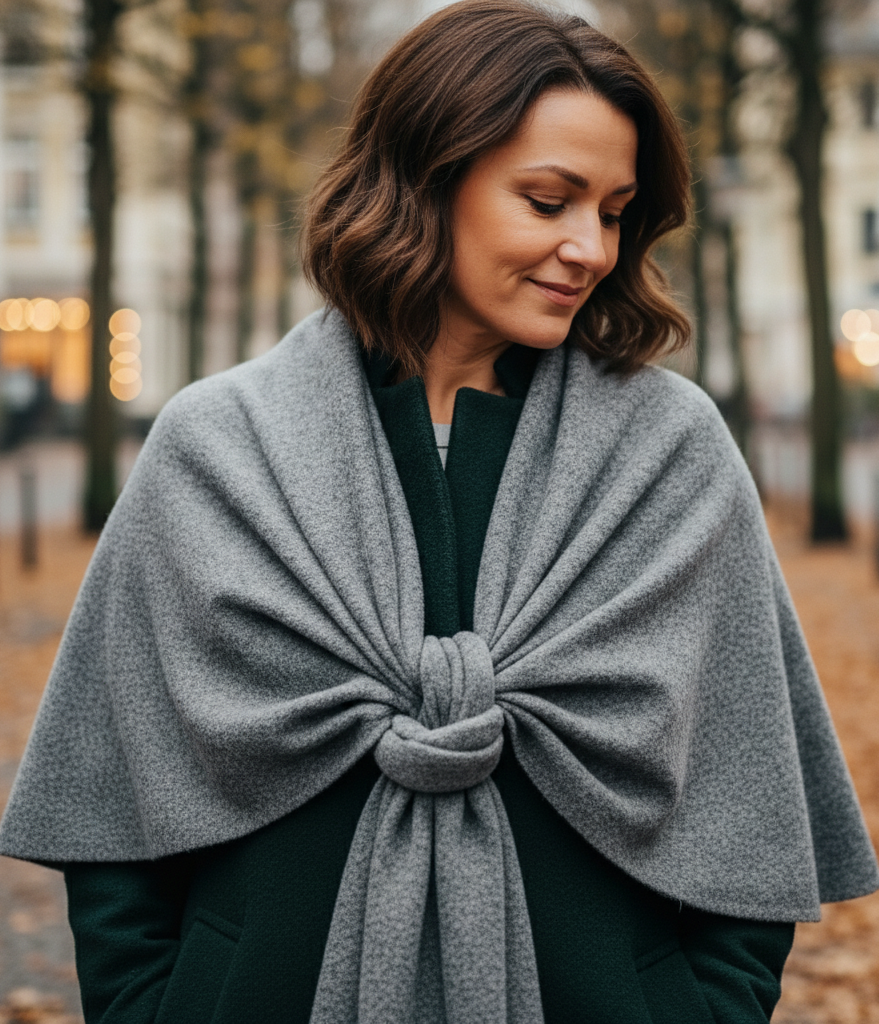 Unifarbener Premium-Damenschal