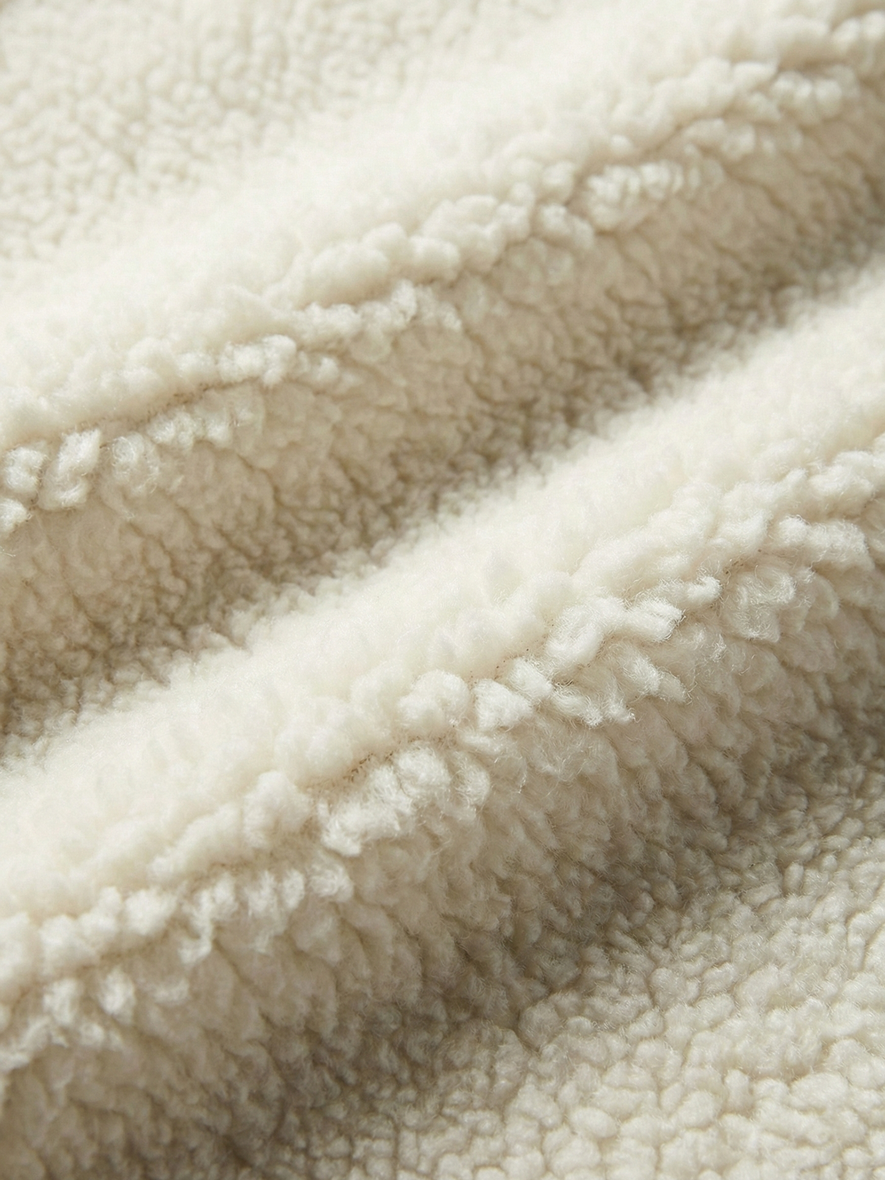 Maddy | Veste imperméable zippée en polaire Teddy à col montant