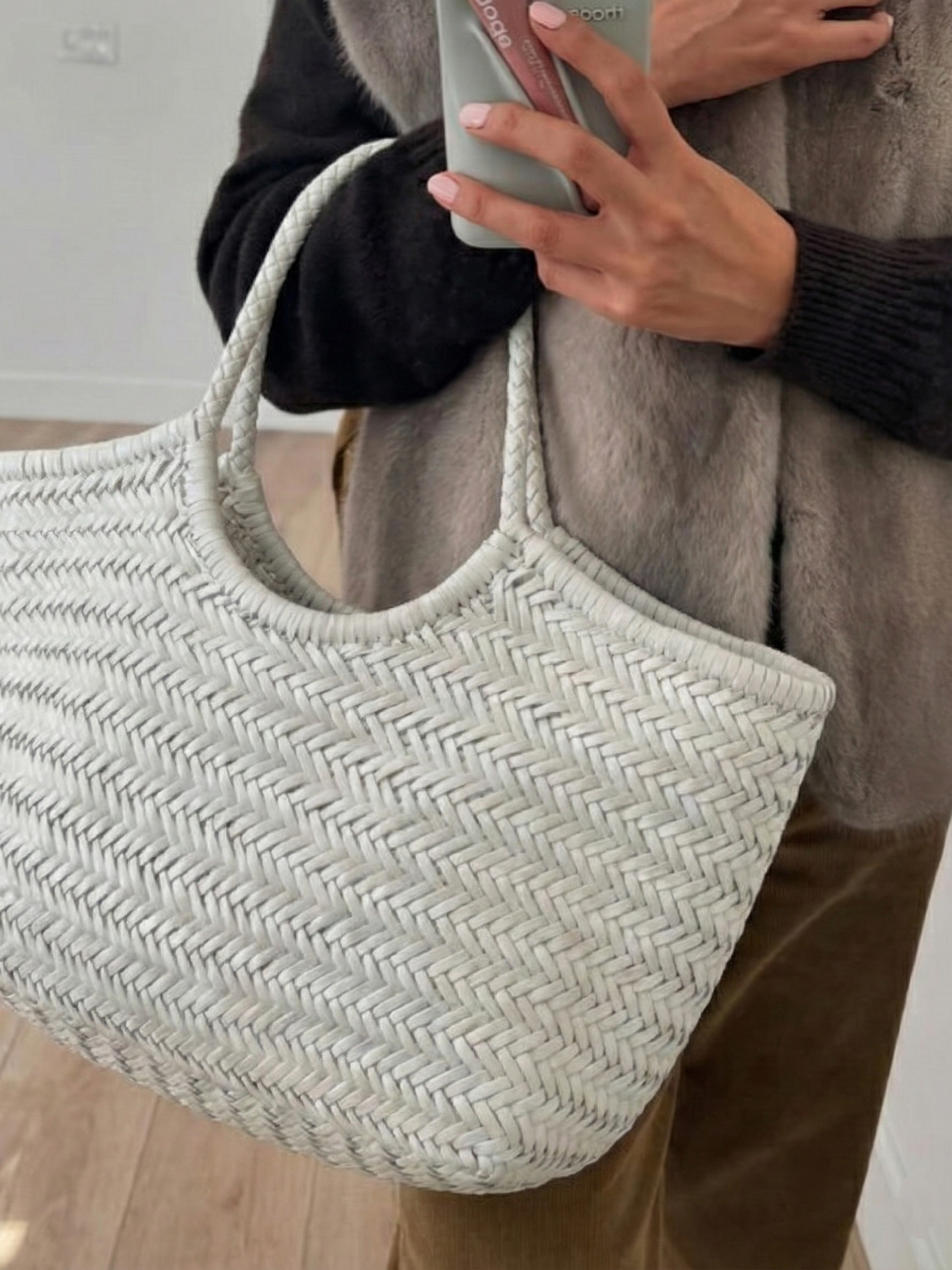 April | Woven Oversized Tote Bag