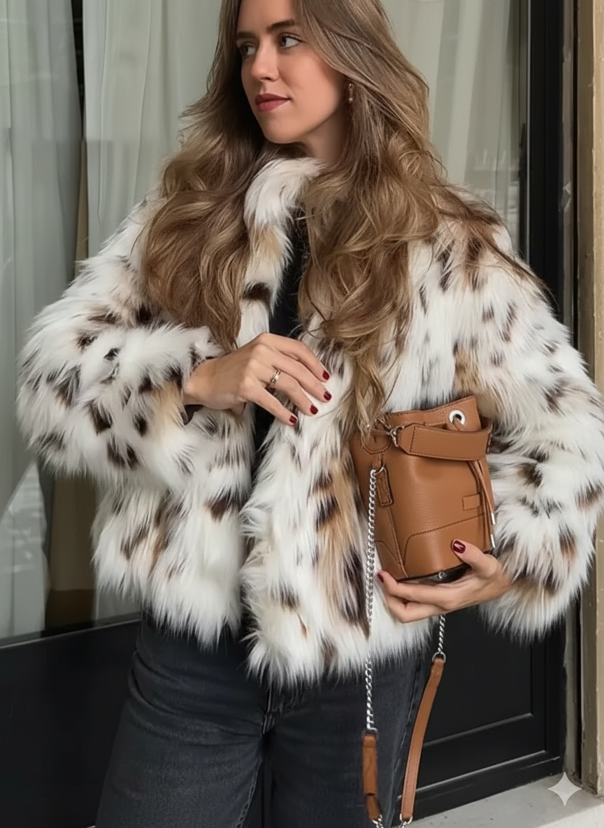 Lea | Manteau d'hiver tendance en fausse fourrure
