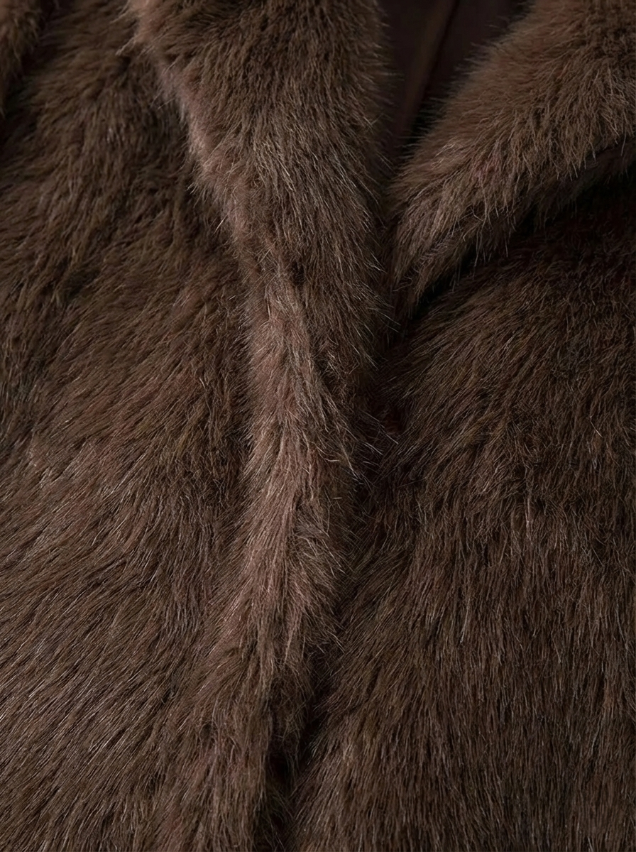 Erin | Manteau d'hiver long en fausse fourrure