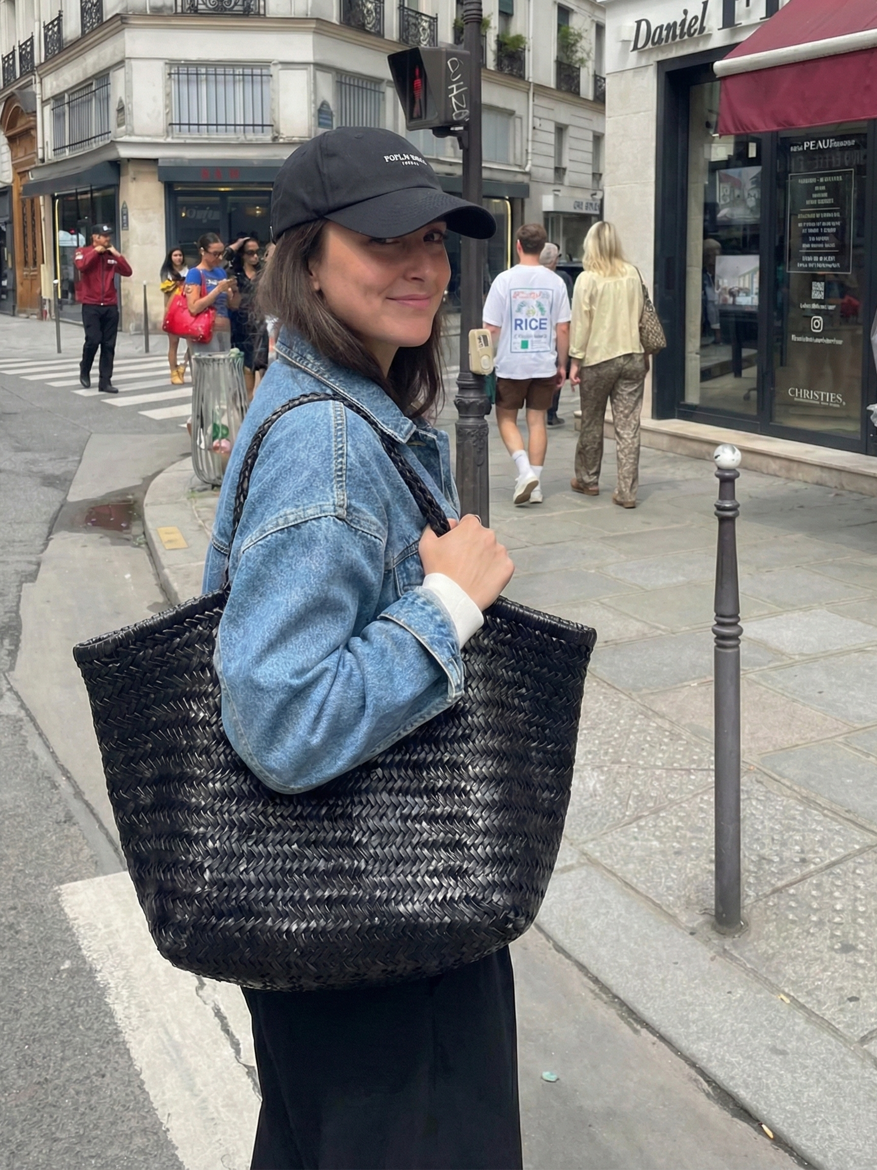 April | Woven Oversized Tote Bag