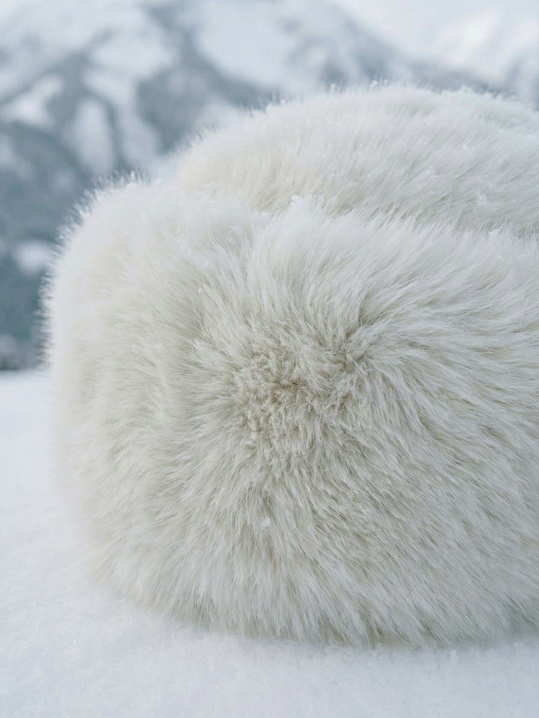 Sia | Bonnet d'hiver en fausse fourrure blanche