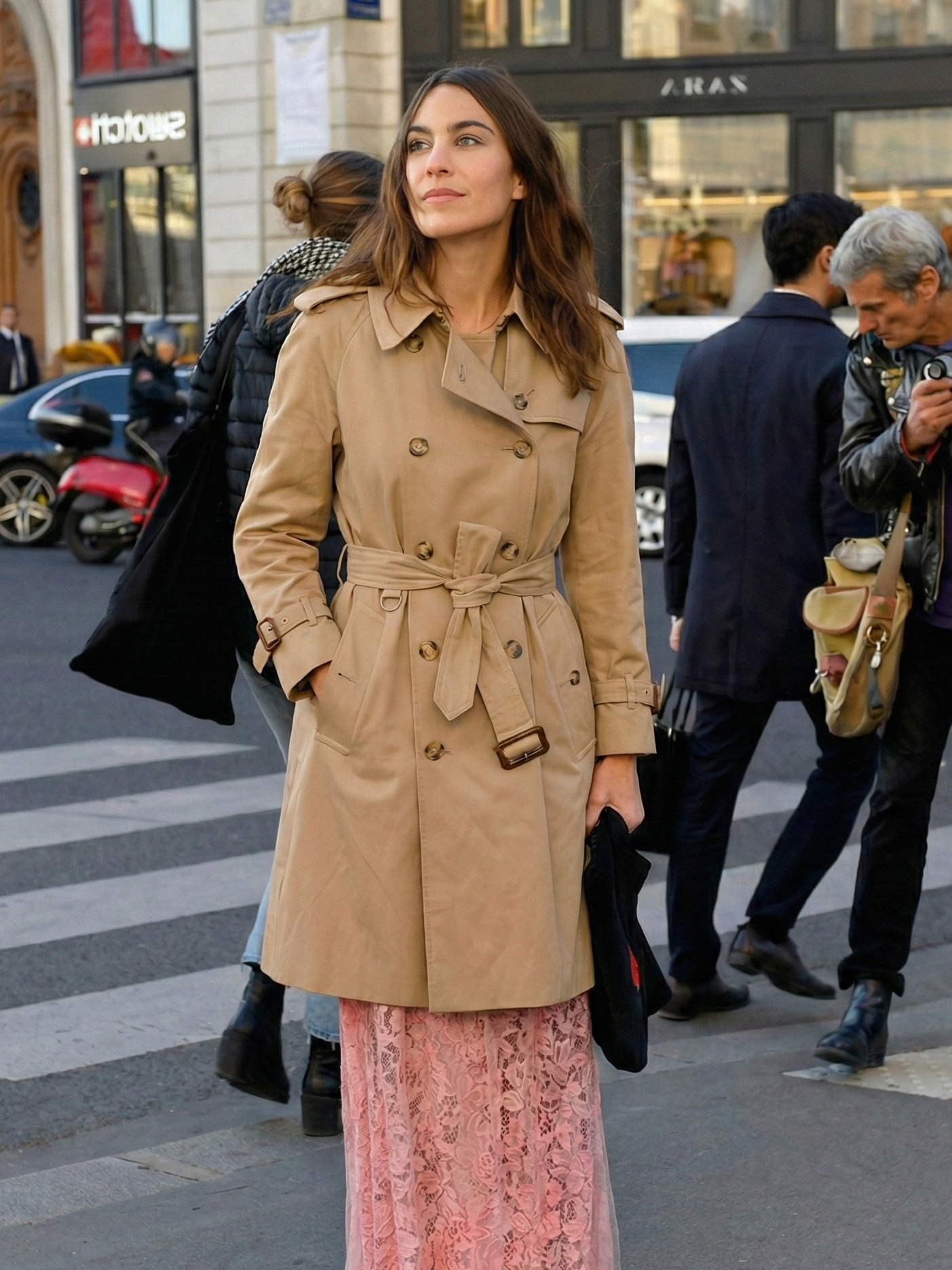 Letifen | Trench-coat croisé ceinturé