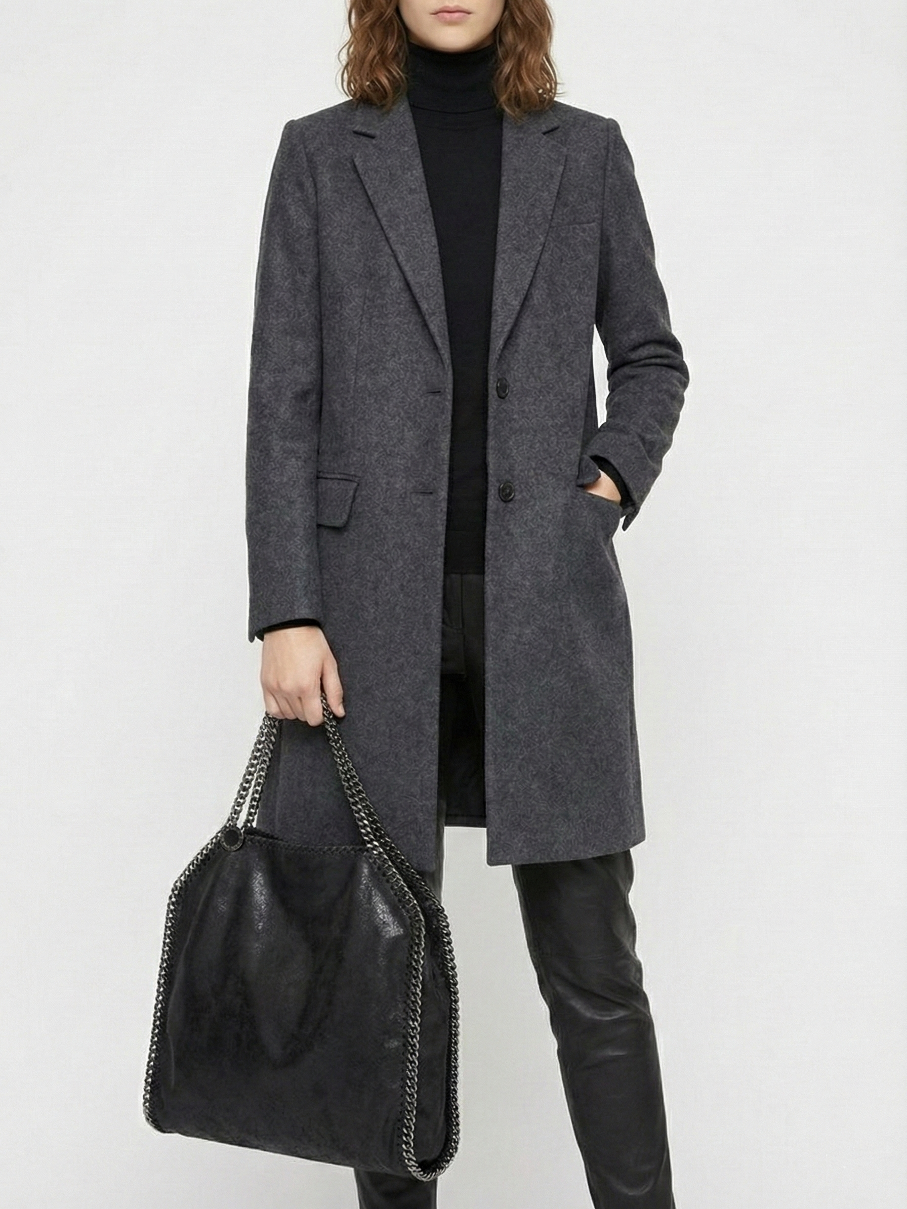 Skyla | Soft faux leather tote bag with chain strap