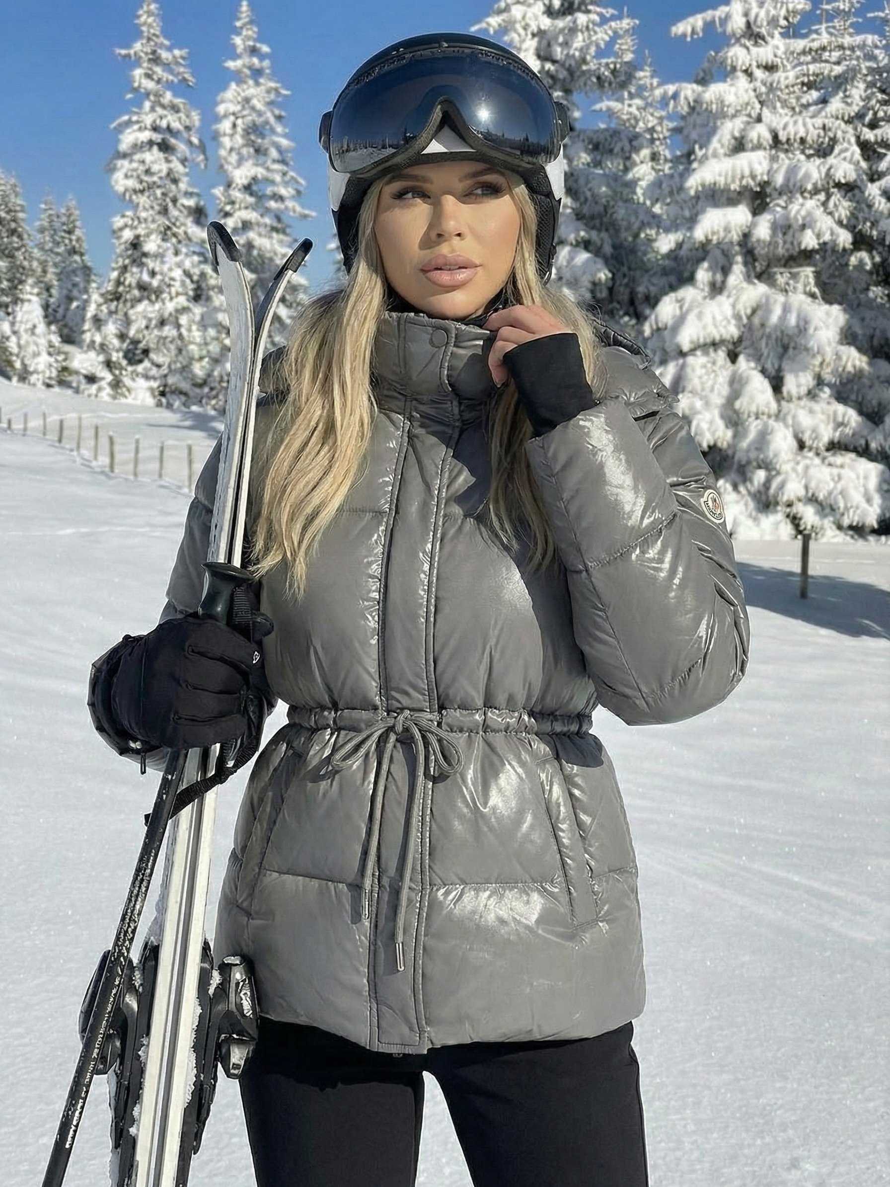 Maggie | Doudoune ceinturée à col montant