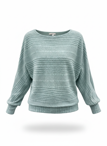 Leichter Strickpullover mit lockerem Schnitt – Sage Mist