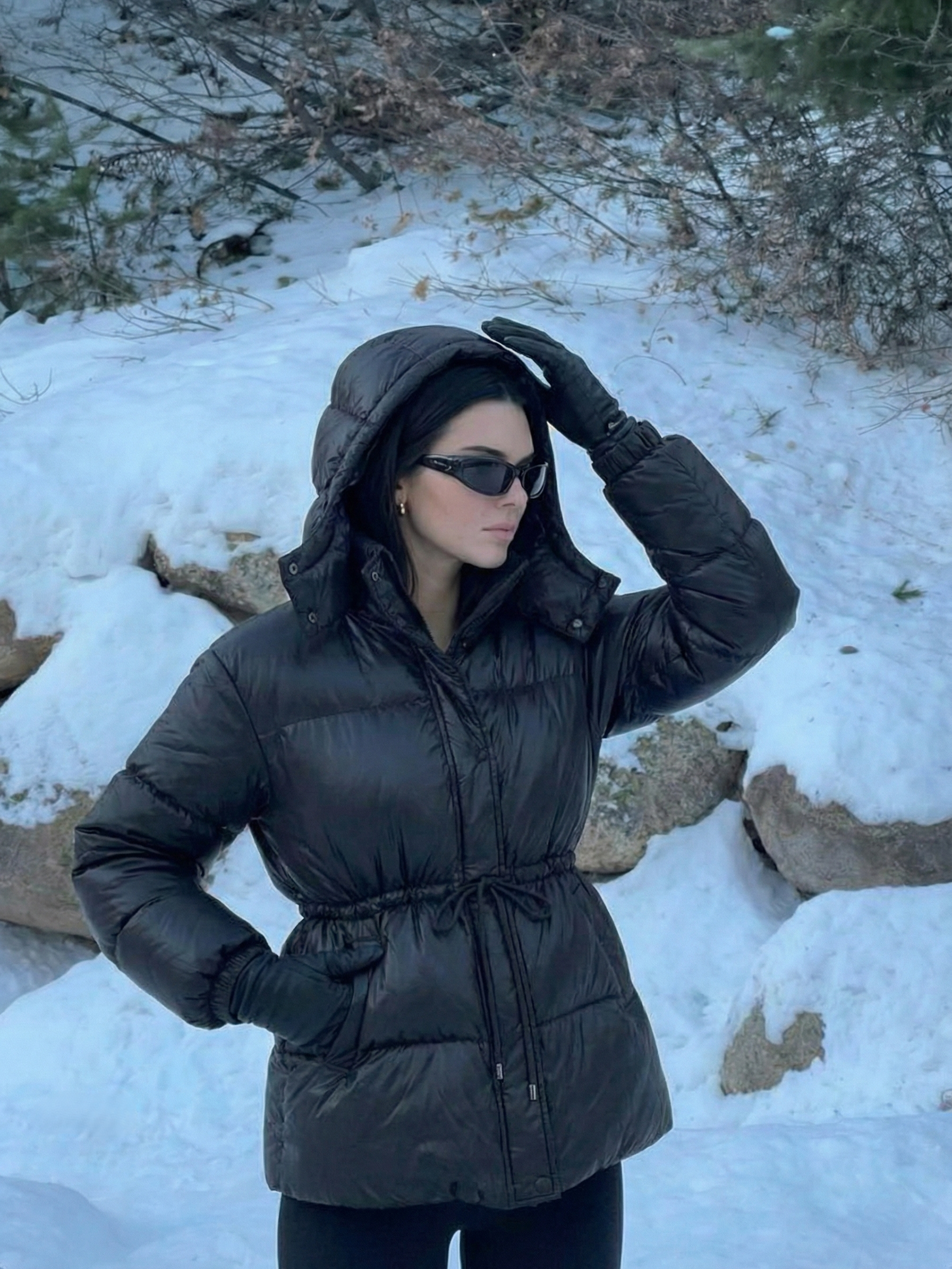 Maggie | Doudoune ceinturée à col montant