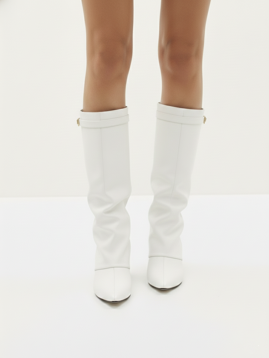 Leeds | Bottes hautes souples en similicuir